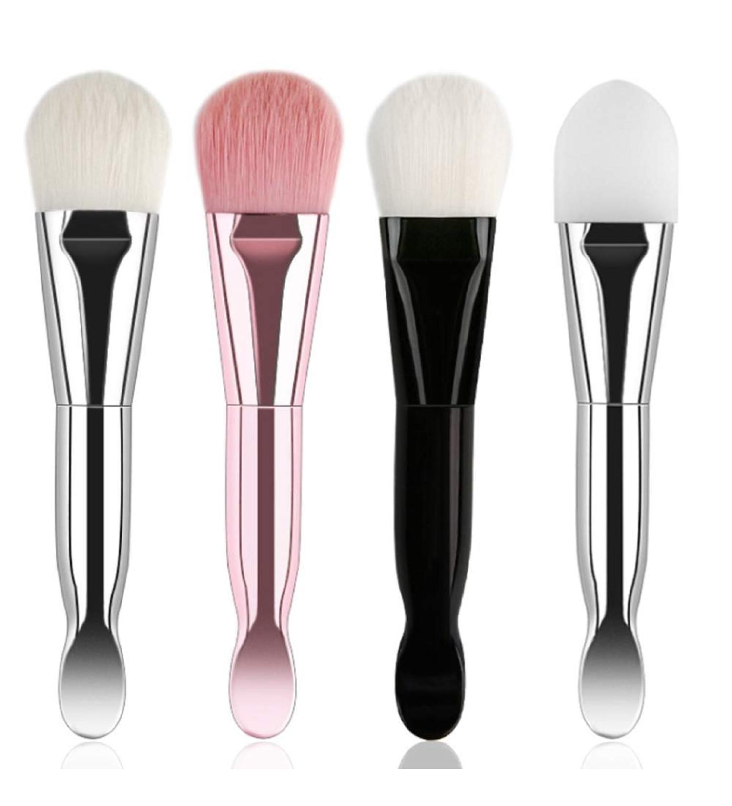 Desikixudy Double-Ended Makeup Brushes Soft Bristle Silicone Brush Face Mask Brush Diy Mud Stirring Skin Cosmetic Mixing Tools - Buy Online on SooperMarket.com
