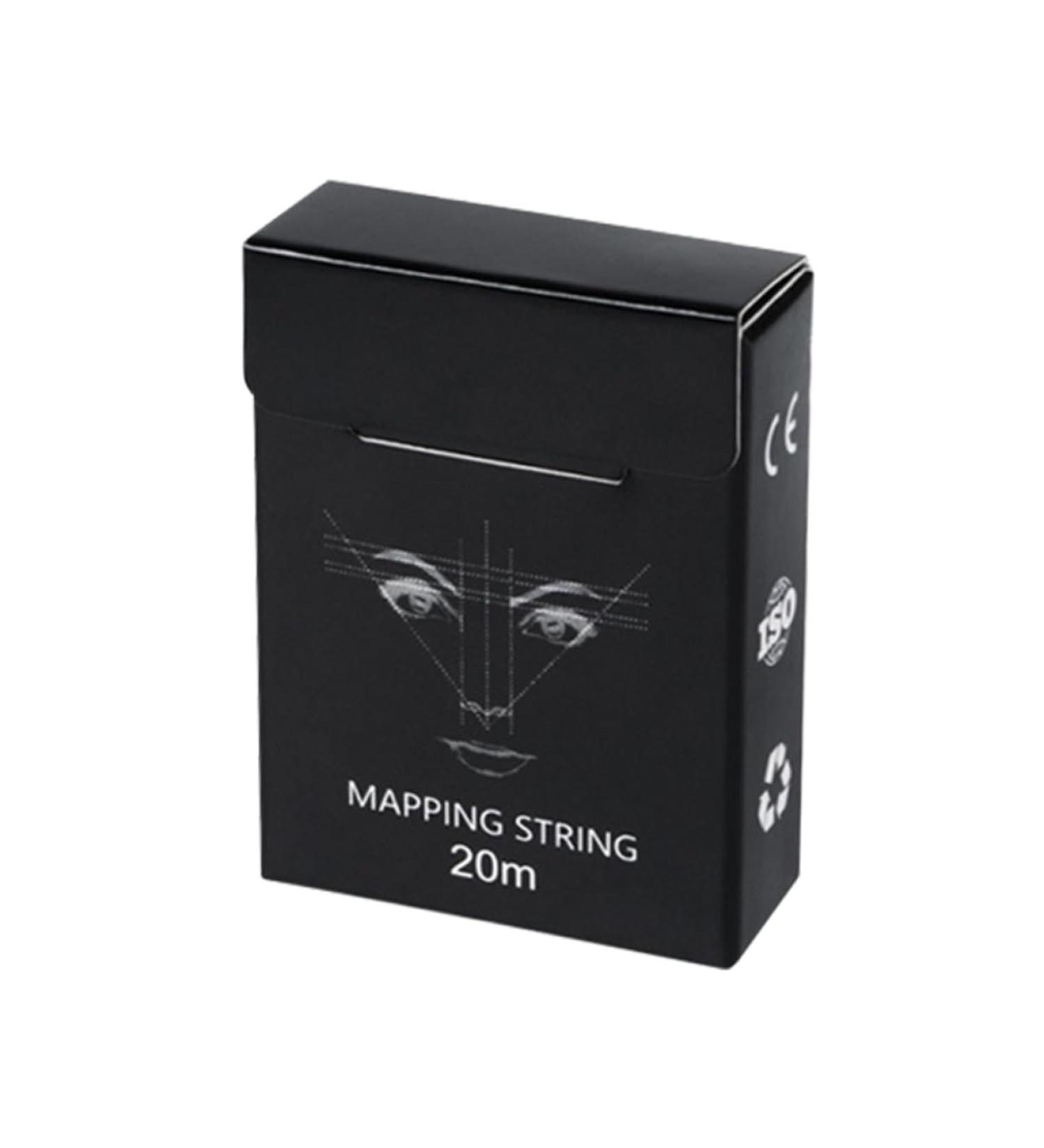 BELLIFFY 1box Eyebrow Drawing Tool Ink Eyebrow Tattoos Ruler Brow Mapping Wire Ruler 6x4.5cm Black - Buy Online on SooperMarket.com