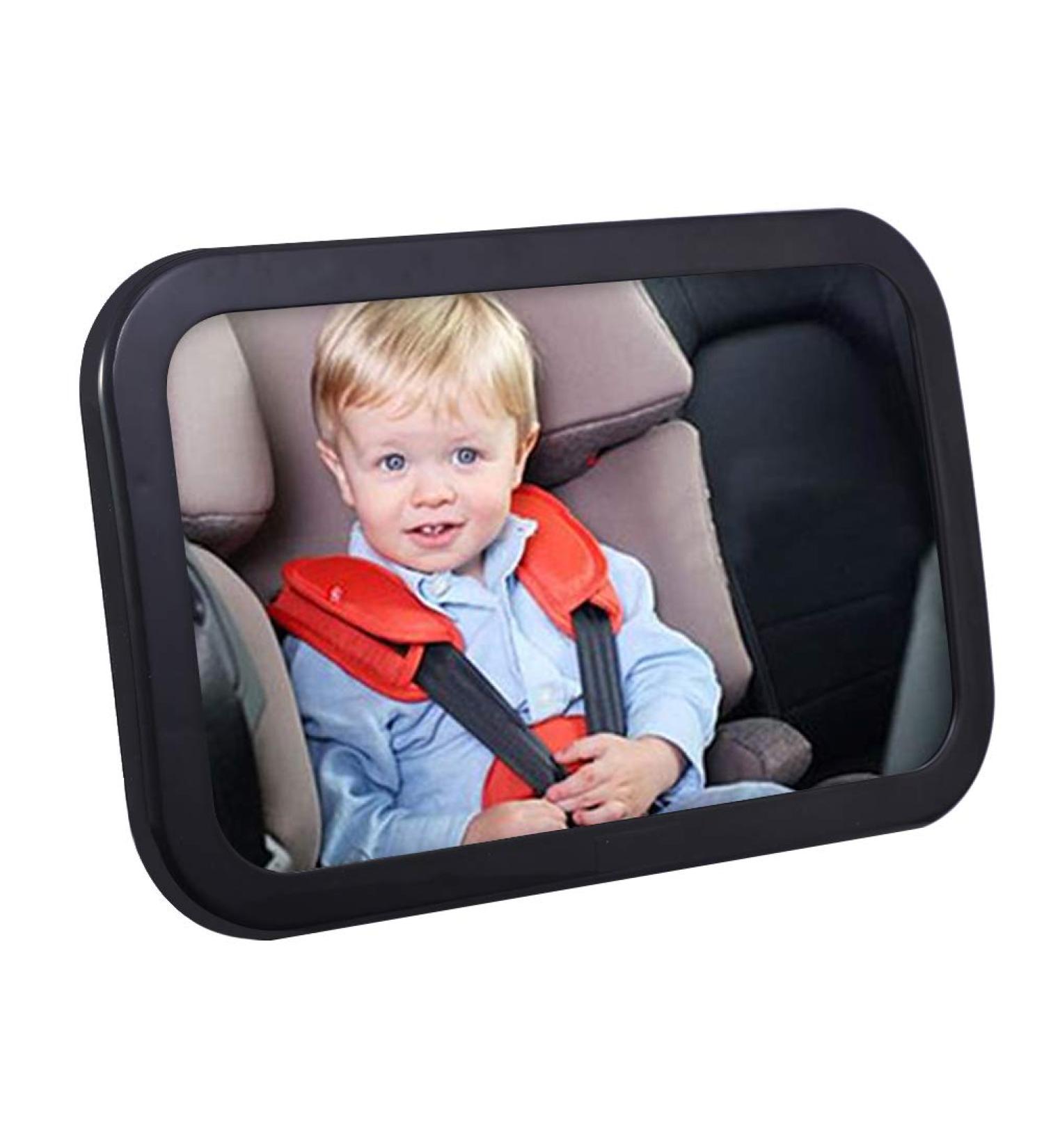 VFclar Baby Car Mirror- 360 Degree Adjustable Safety Mirror for Rear Facing Infant - Shatterproof & Crash Tested - Wide Crystal Clear View - Buy Online on SooperMarket.com