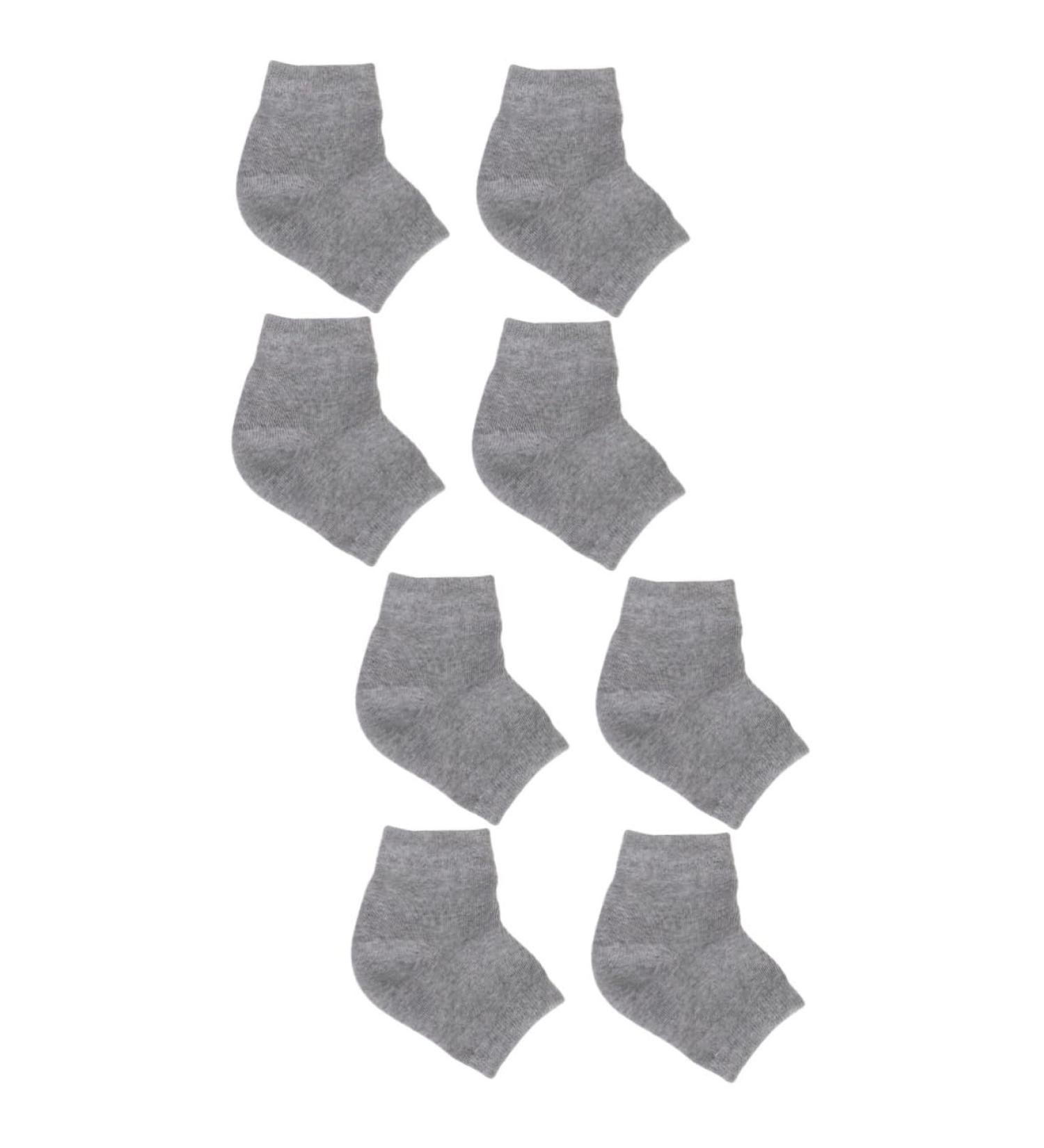 PLAFOPE 4 Pairs Anti-Crack Socks Feet Care Socks Men Socks Gel Spa Socks Heel Sleeves Ankle Socks Spa Gel Socks Anti Crack Heel Socks Mens Sock Feet Repair Socks Foot Socks Man Socks - Buy Online on SooperMarket.com