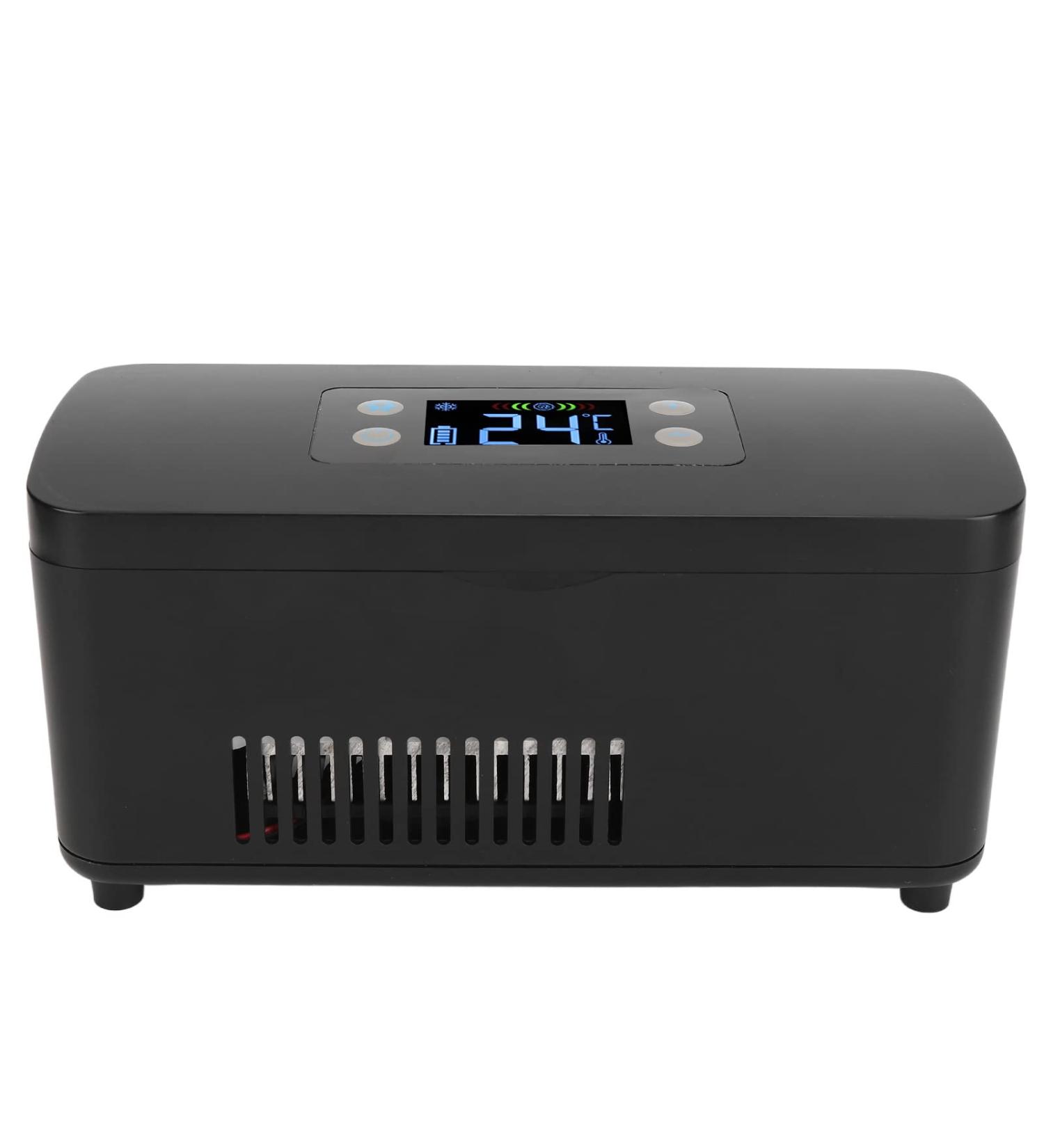 Electric Insulin Cooler Box - Big Screen Mini Refrigerator for 3 Pens - Pharmacy & Vehicle Use - Buy Online on SooperMarket.com