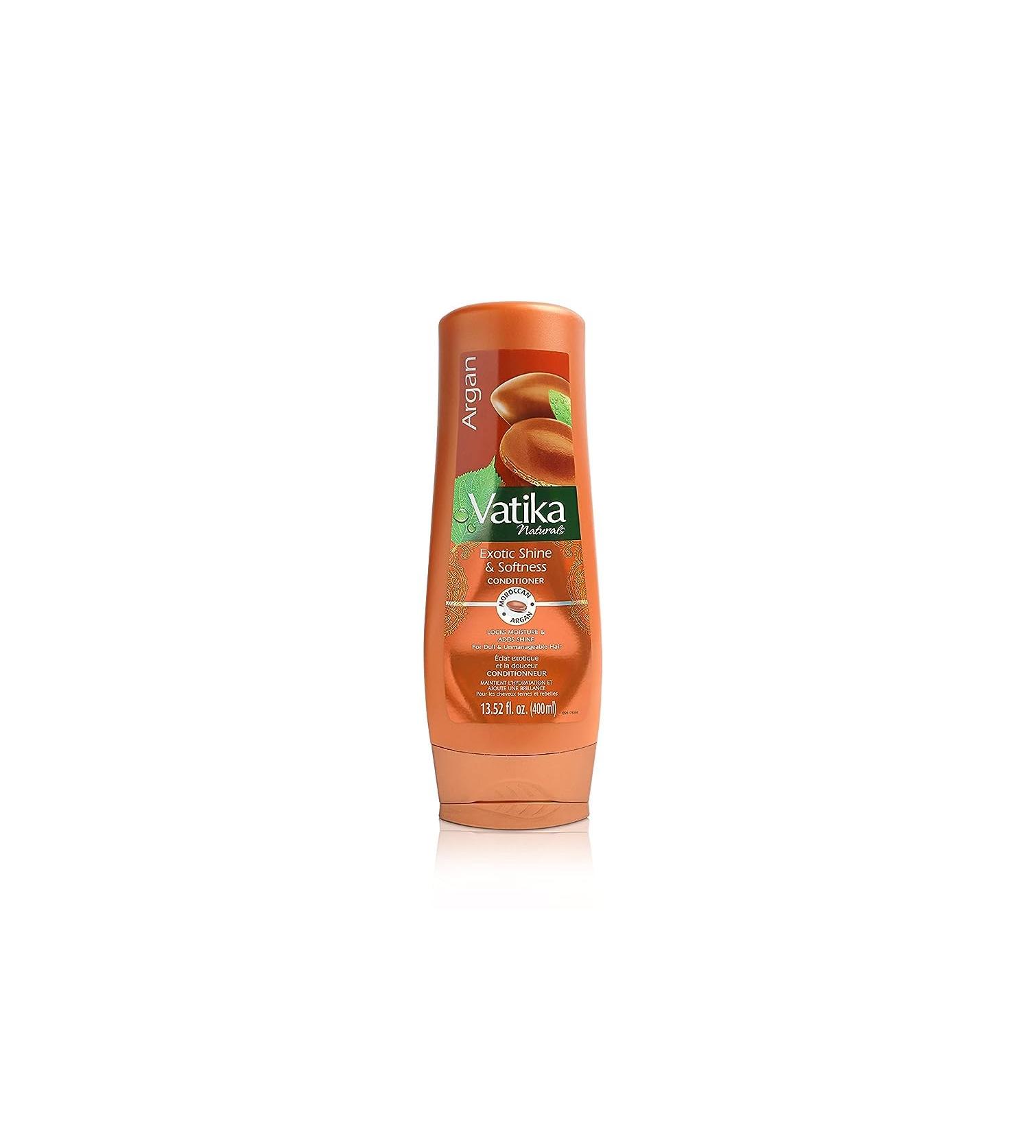 Dabur Vatika Naturals Argan Conditioner - Moisturizing Hair Care for All Hair Types 400ml - Hydrating for Long Curly Dry & Color-Treated Hair - Buy Online on SooperMarket.com