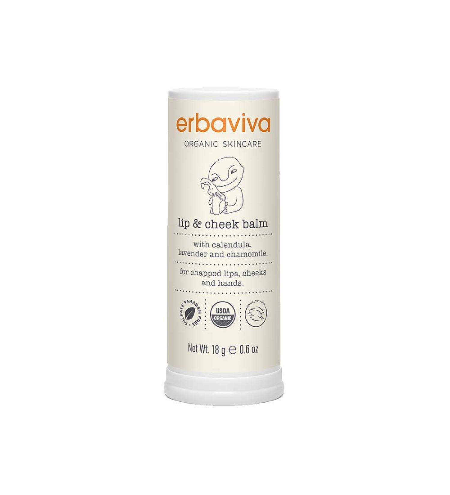 Erbaviva Organic Lip & Cheek Balm 0.6 oz - Natural Moisturizing Balm - Buy Online on SooperMarket.com