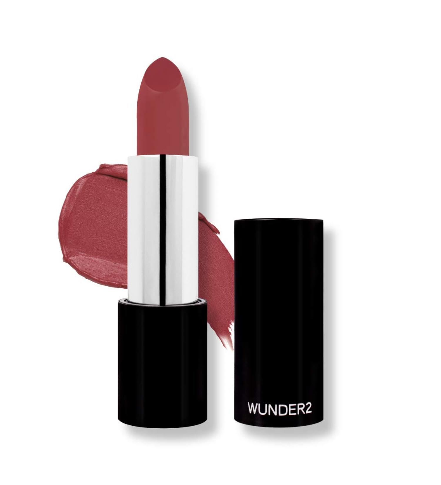 WUNDERBROW Burgundy Matte Lipstick - Cruelty-Free | Shop Now - Buy Online on SooperMarket.com