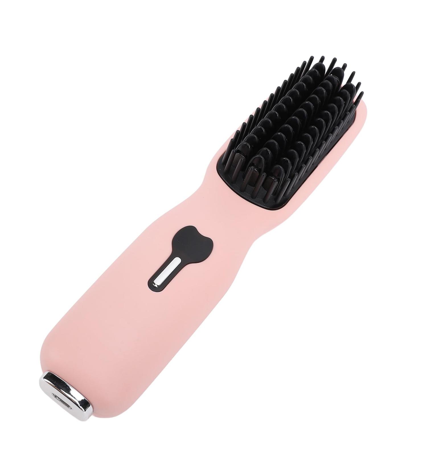 TOPINCN Hair Straightener Brush - 2-in-1 Electric Hot Comb with 11 Temperature Settings | Portable Anti-Scald Straightening Brush for Travel - Buy Online on SooperMarket.com