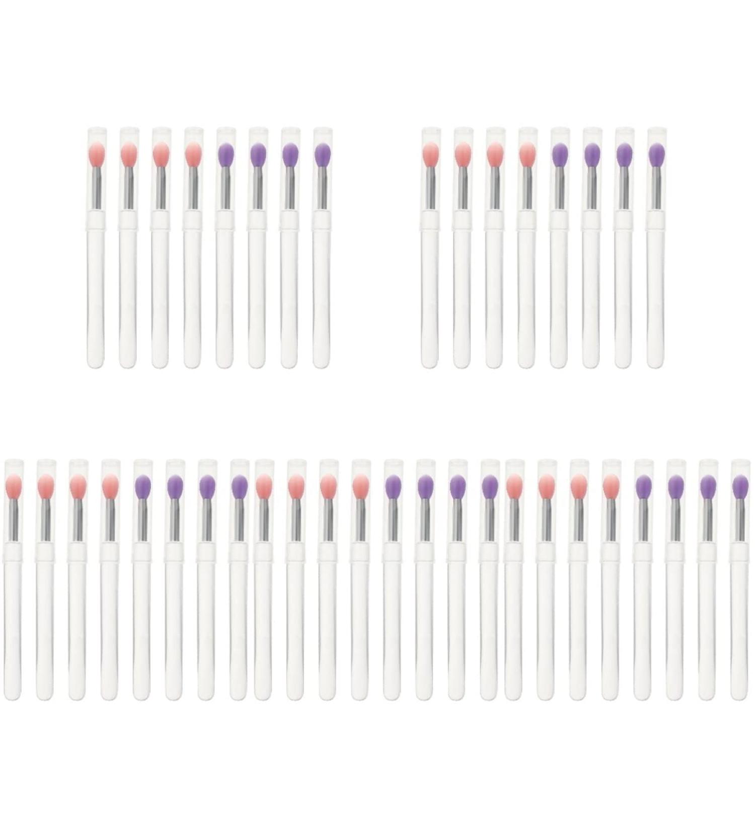40 Pcs Silicone Lip Brush Set - Lip Mask & Eyeshadow Applicator - Assorted Colors for Perfect Makeup - Buy Online on SooperMarket.com