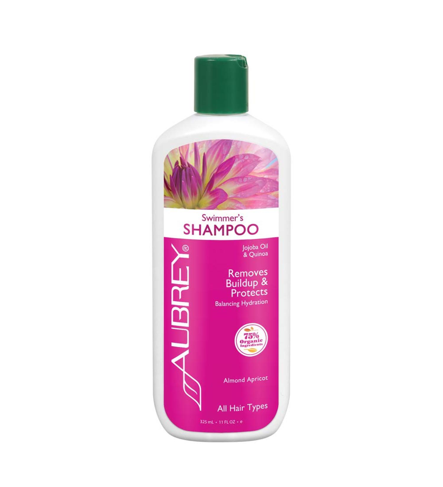 Aubrey Organics Swimmer's Shampoo pH Neutralizer - Almond Apricot - 11 fl oz for All Hair Types - Buy Online on SooperMarket.com