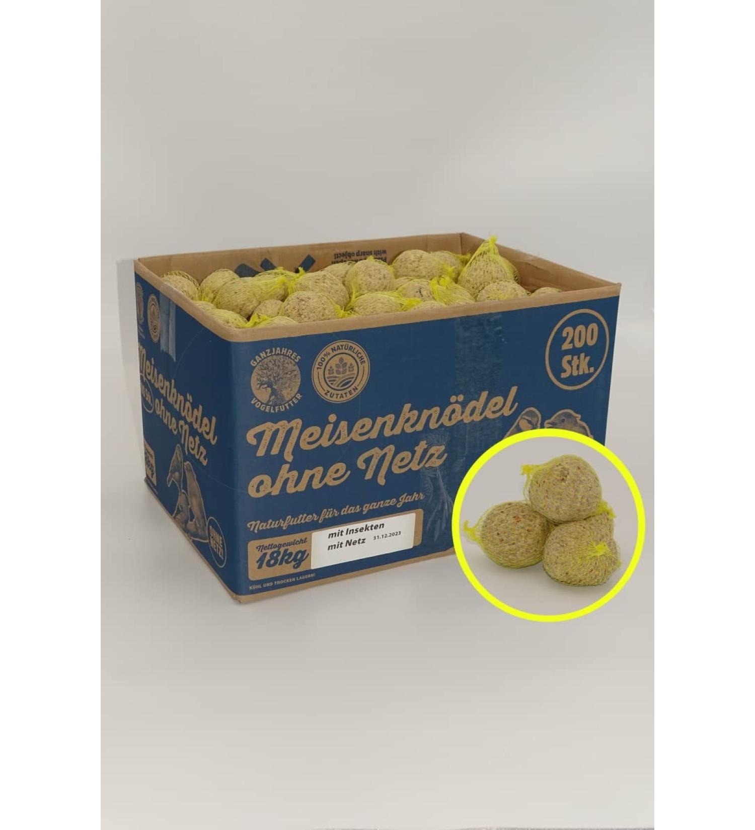 Futterbauer fat balls with insects approx. 200 pieces with net year-round bird food