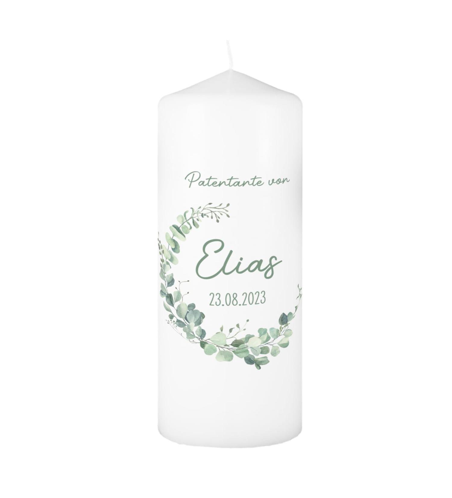 Striefchen Sponsor Candle - Personalized Gifts for Sponsors | Eucalyptus Wreath | International Shipping - Buy Online on SooperMarket.com