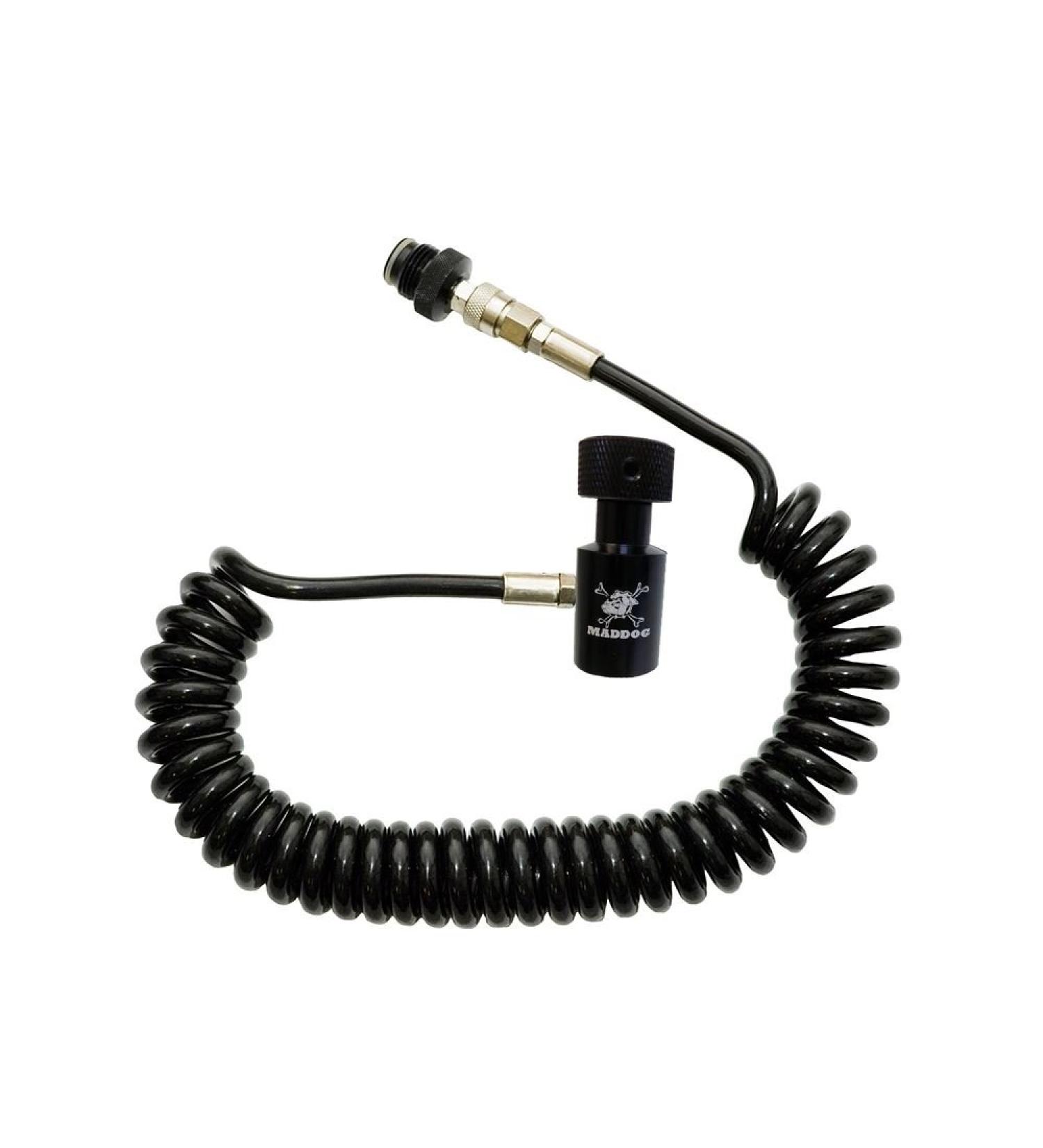 Maddog Heavy Duty Paintball Tank Remote Coil - CO2 / HPA Compressed Air Quick Disconnect - Buy Online on SooperMarket.com