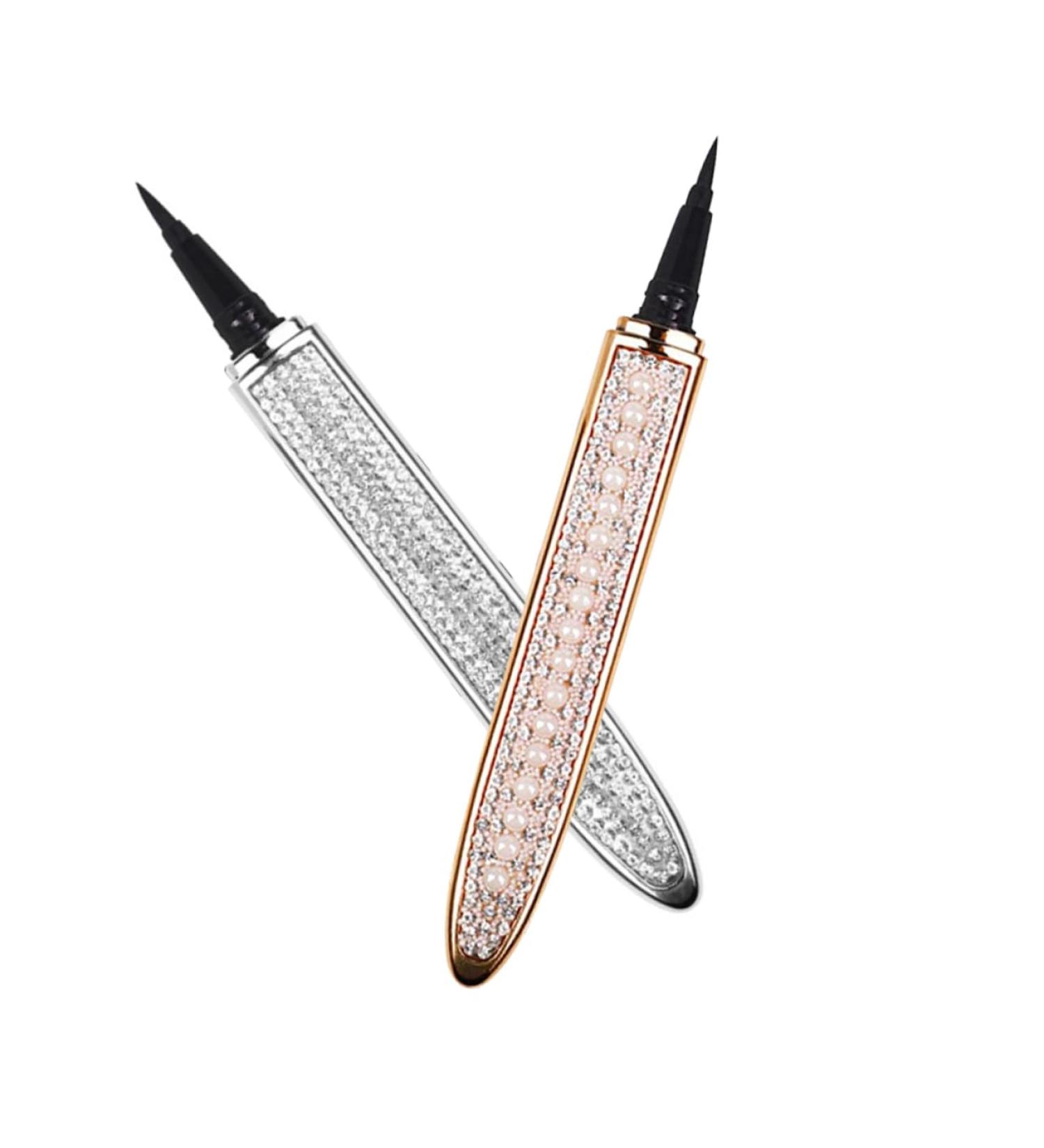 PLAFOPE Liquid Eye Liner 2pcs Diamond Eyeliner Rhinestone Eyeliner Elf Eyeliner Self-adhesive Eyeliners Household 1 count (Pack of 1) Assorted Color - Buy Online on SooperMarket.com