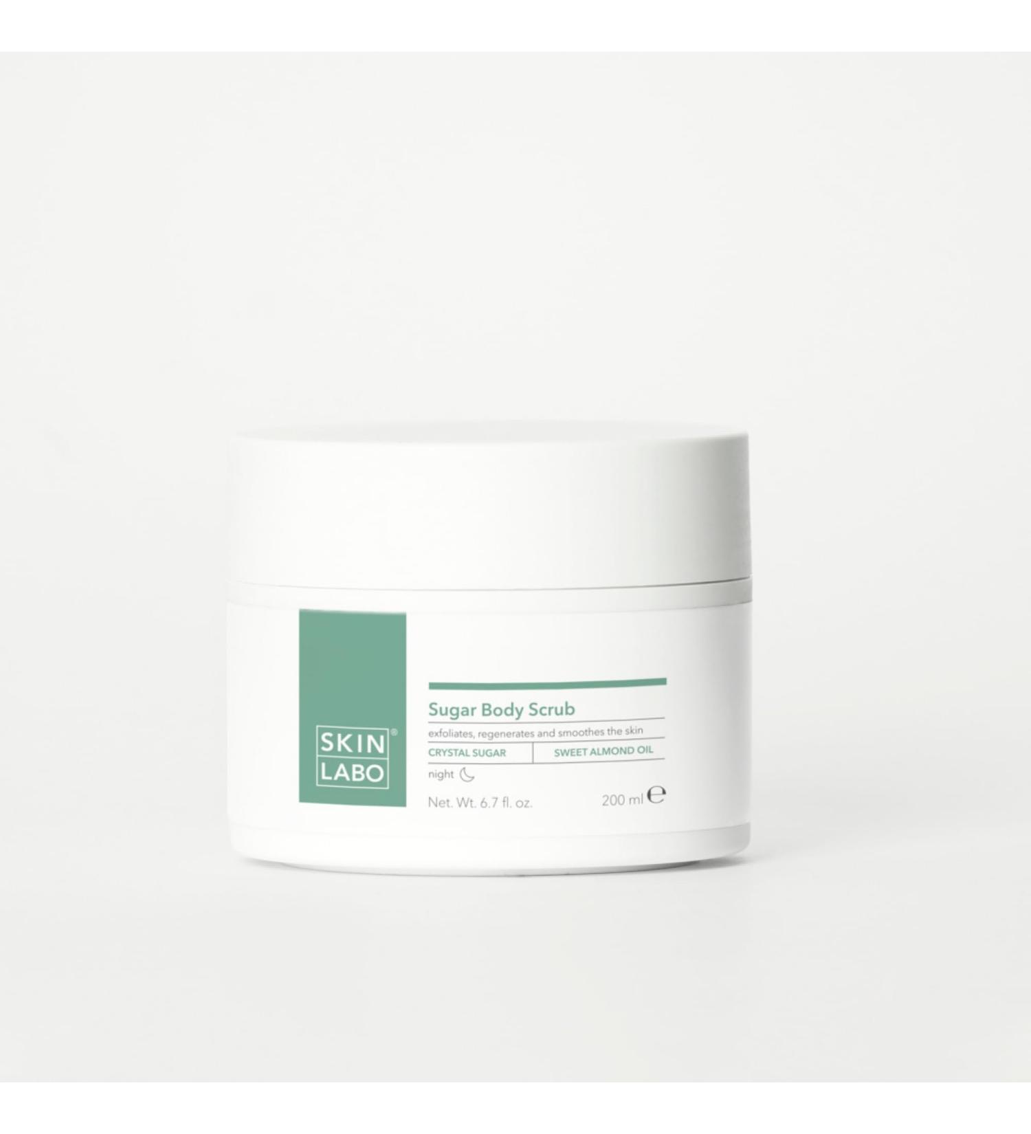 SKIN LABO SkinLabo - Sugar Body Scrub Revitalizing Effect Regenerates and Smoothes the Skin with Sugar Crystals and Sweet Almond Oil - 200 ml New Version - Buy Online on SooperMarket.com