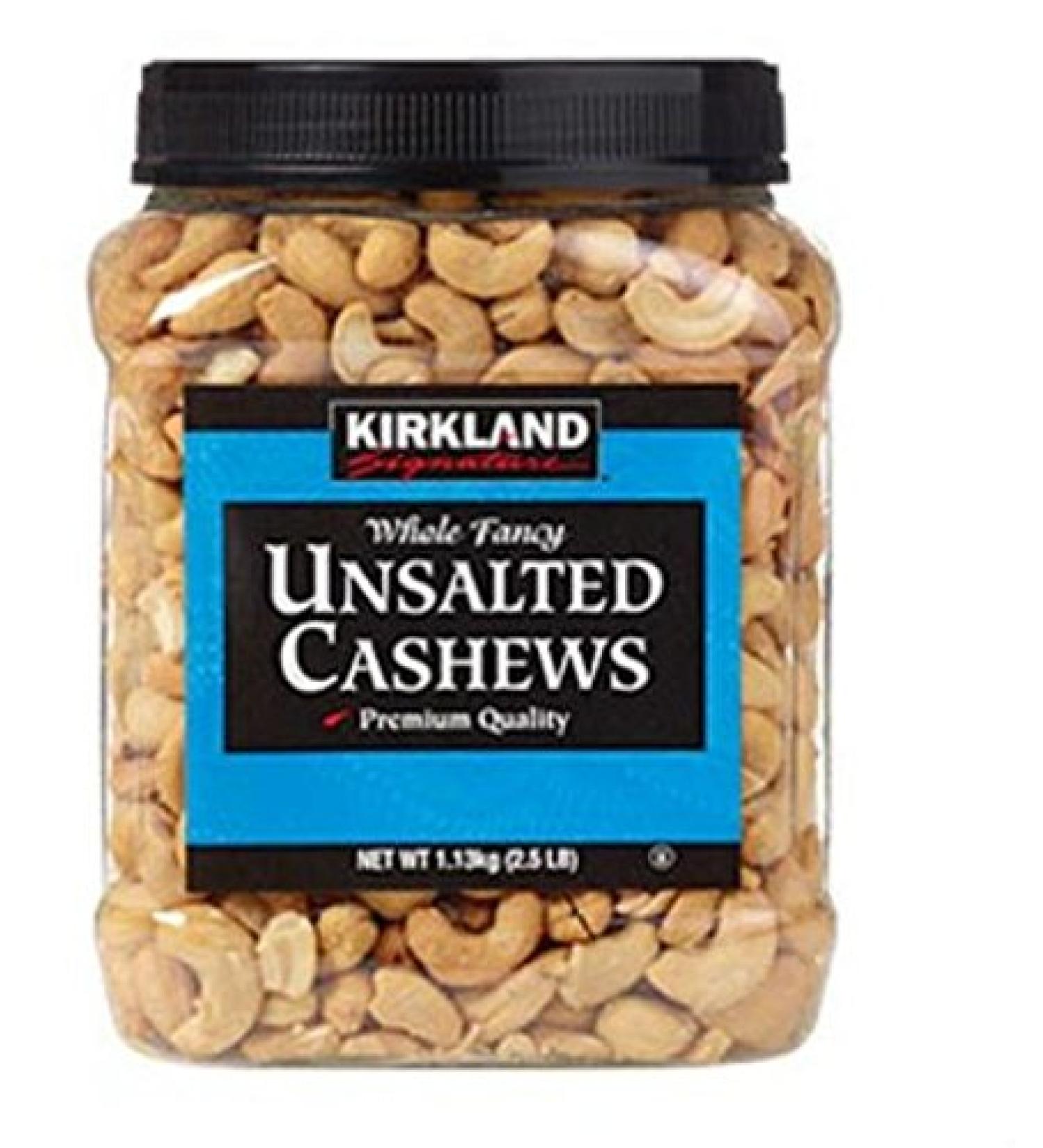 Kirkland Signature Unsalted & Roasted Cashews 1.13kg