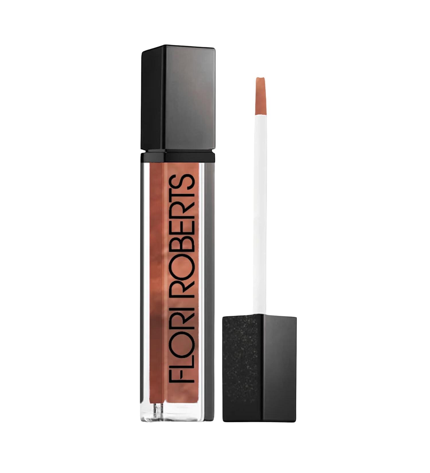Flori Roberts Mineral Base Lip Shine - Vibrant Lip Gloss for Women of Color Non-Sticky Long Wear High Shine Finish in Copper - Buy Online on SooperMarket.com