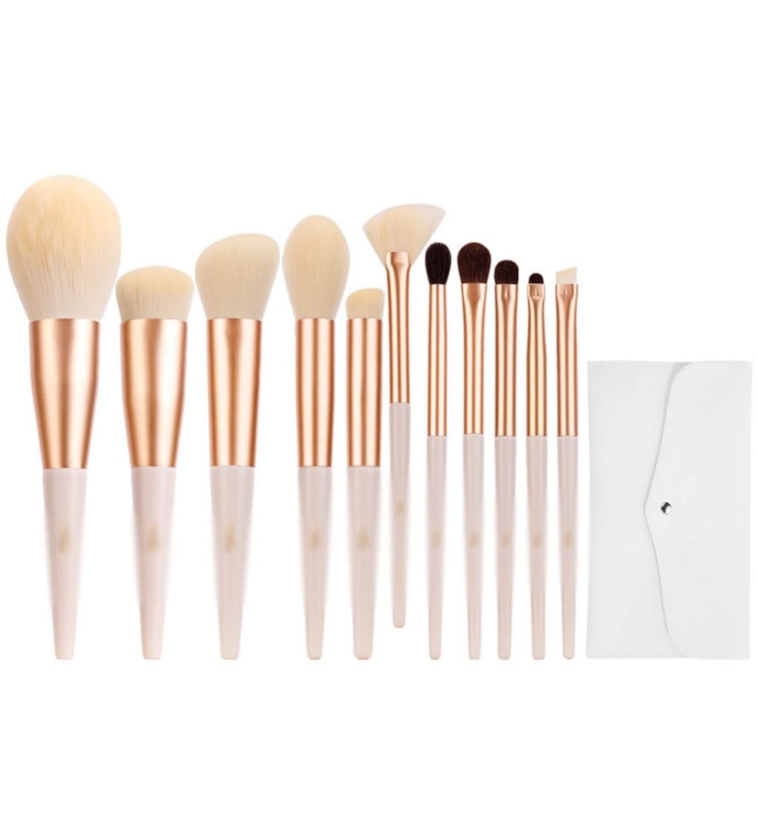 DFHBFG 11-Piece Makeup Brush Set | Blush Powder & Eye Shadow Brushes | Premium Beauty Tools for Flawless Application - Buy Online on SooperMarket.com