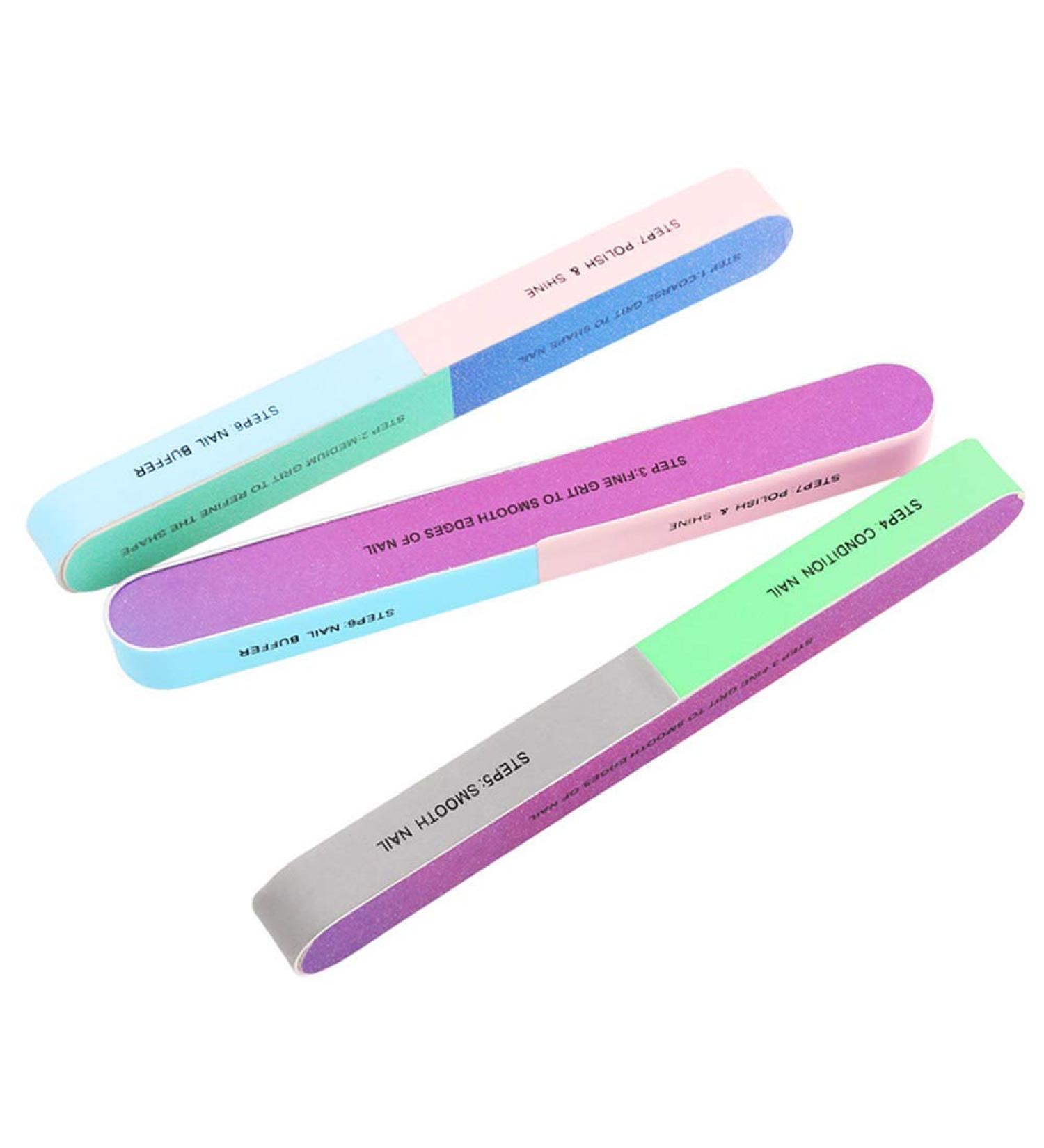 Buffer for Nails Sanding Blocks Nail File Nail Buffer Block Ways Block Manicure Tools Professional Nail File for Nail Art for Natural Nails and Gel Nails - Buy Online on SooperMarket.com