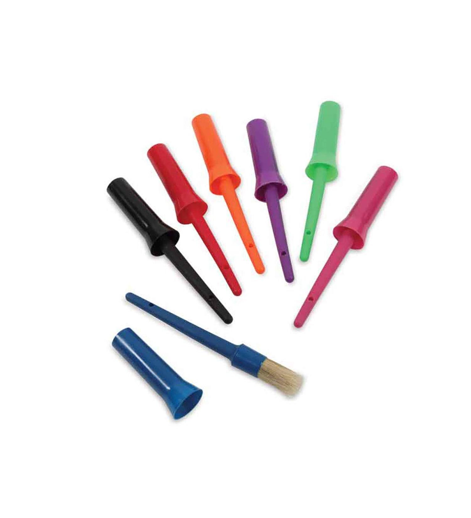 Shires EZI-GROOM Plastic Hoof Oil Brush Orange