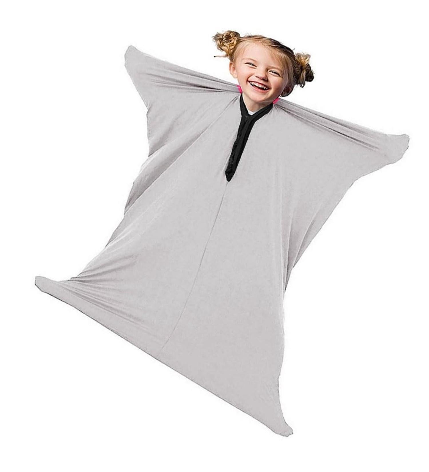 Sensory Body Sock Premium Updated Version for Ages 3-18 | Durable Seams, Stretchy Fabric | Ideal for Autism & Sensory Processing Disorders | Gray, Size S/Small- 69*102cm - Buy Online on SooperMarket.com