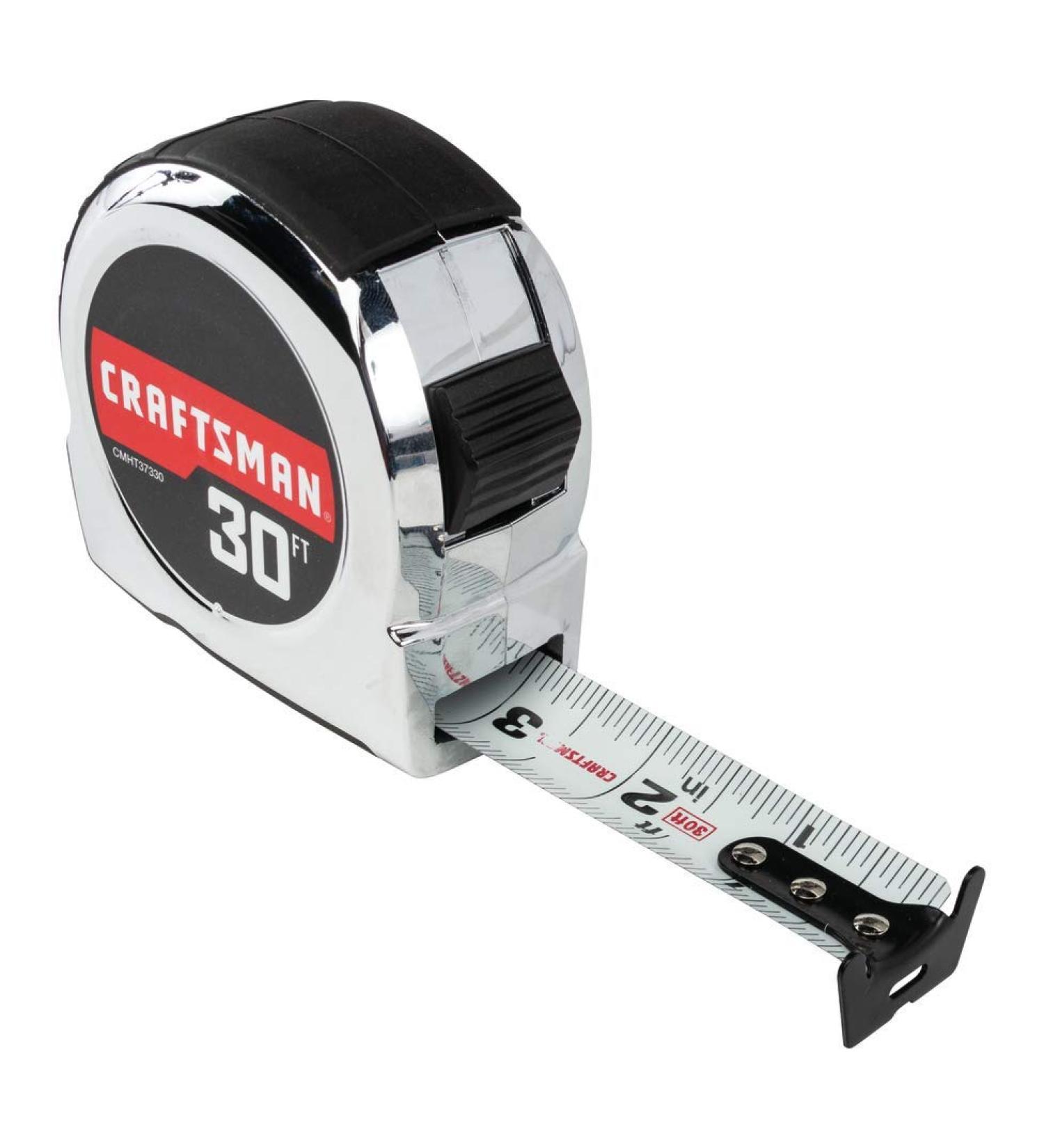 CRAFTSMAN Chrome Classic 30-Foot Tape Measure (CMHT37330S) - Buy Online on SooperMarket.com