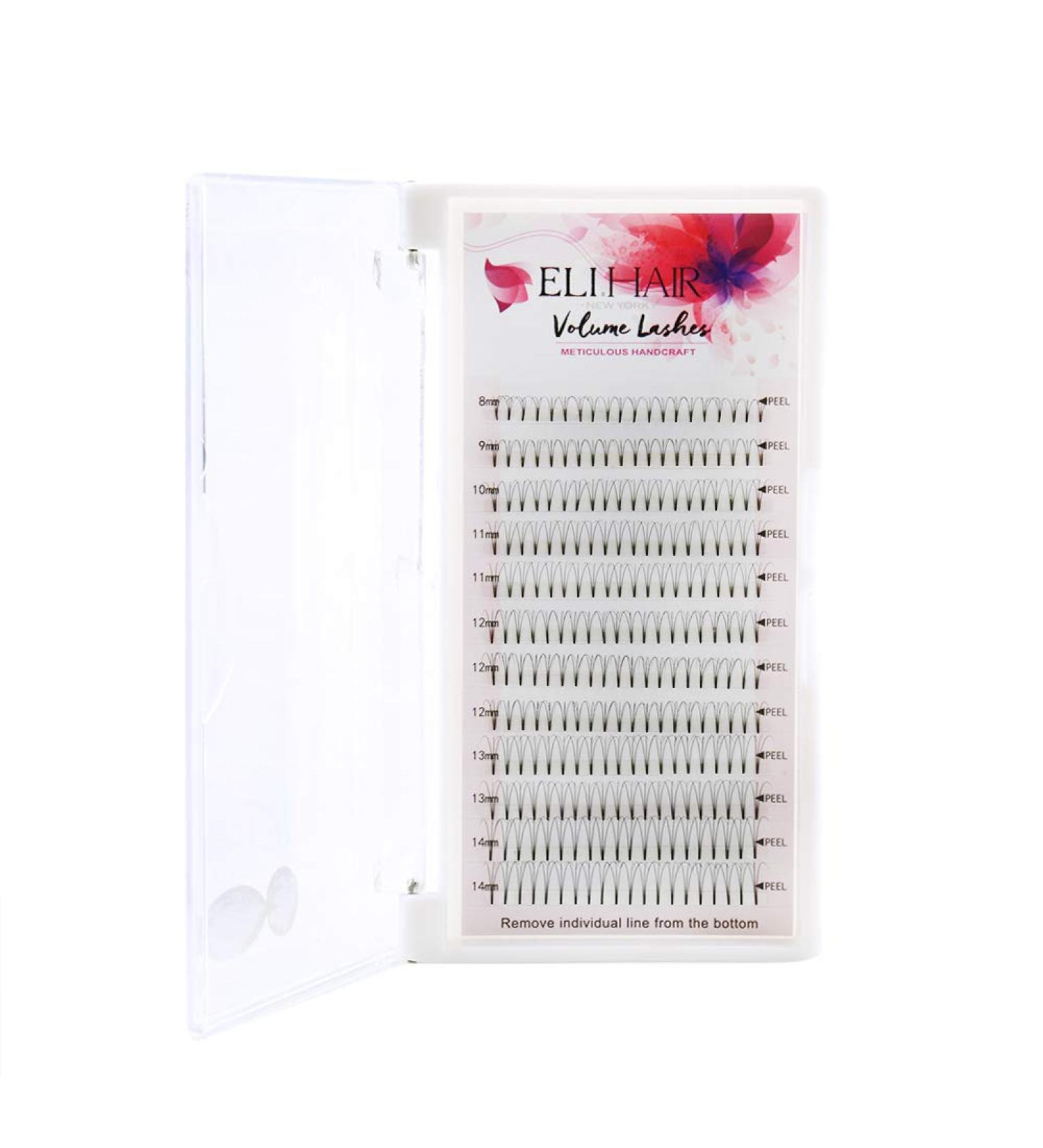 4D Premade Volume Eyelash Extensions - Mix Length 8-14mm Russian Cluster Individual Eyelashes C Curl | Shop Internationally - Buy Online on SooperMarket.com