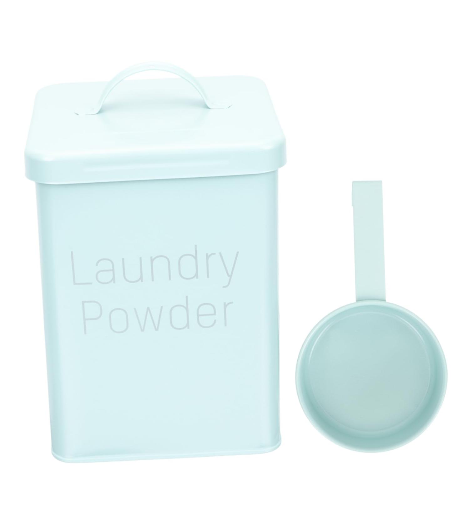 FOYTOKI 1 Set Washing Storage Bucket Laundry Dispenser Tide Laundry Bin Lotion Wrought Iron 1 count (Pack of 1) Sky-blue - Buy Online on SooperMarket.com