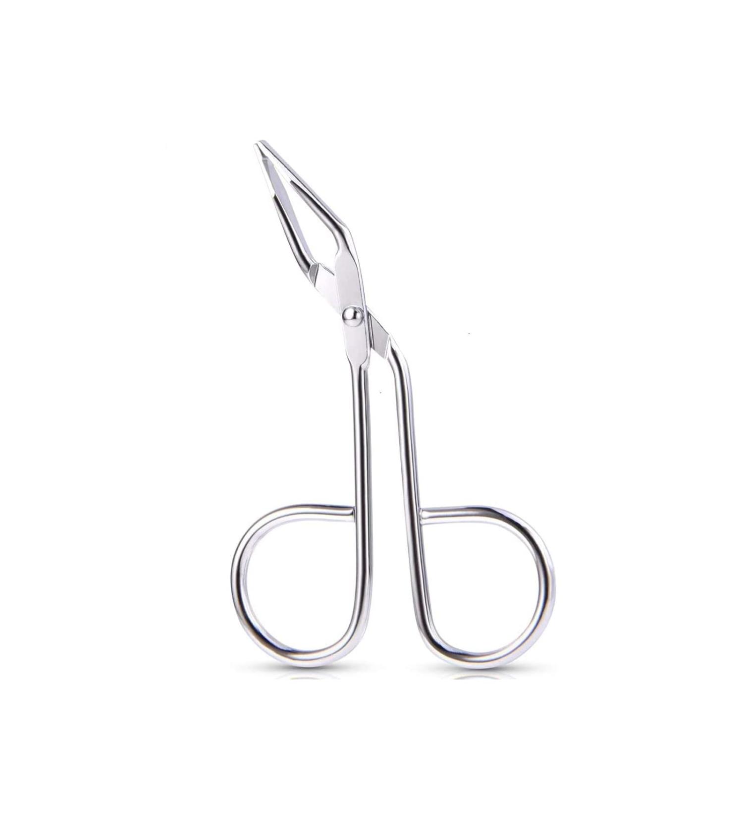 Satin Eyebrow Tweezers with Scissor Handle - Stainless Steel Tip for Beauty Care & Nose Hair Trimming - Buy Online on SooperMarket.com