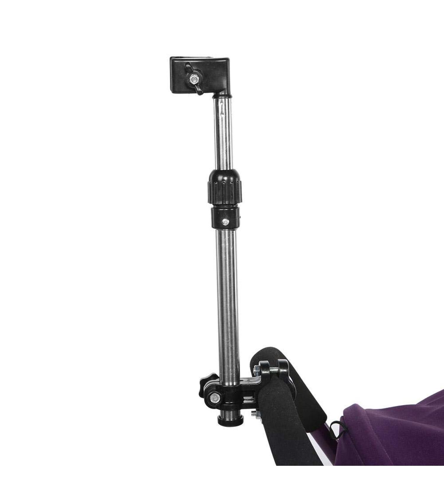 Stainless Steel Adjustable Umbrella Stand for Wheelchairs, Bicycle Trolleys & Electric Cars - Buy Online on SooperMarket.com