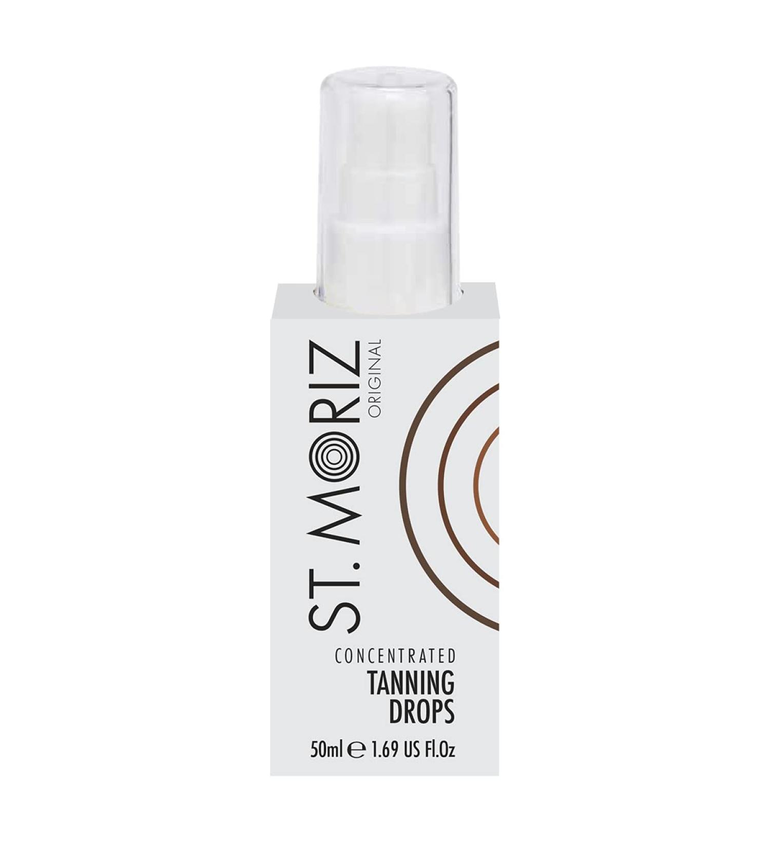 St Moriz Original Concentrated Tanning Drops | Add 1-3 Bronzing Drops to Skin Care or Body Moisturiser for Custom Fake Tan & Gradual Glow | Dermatologically Tested | Vegan & Cruelty Free | 50ml