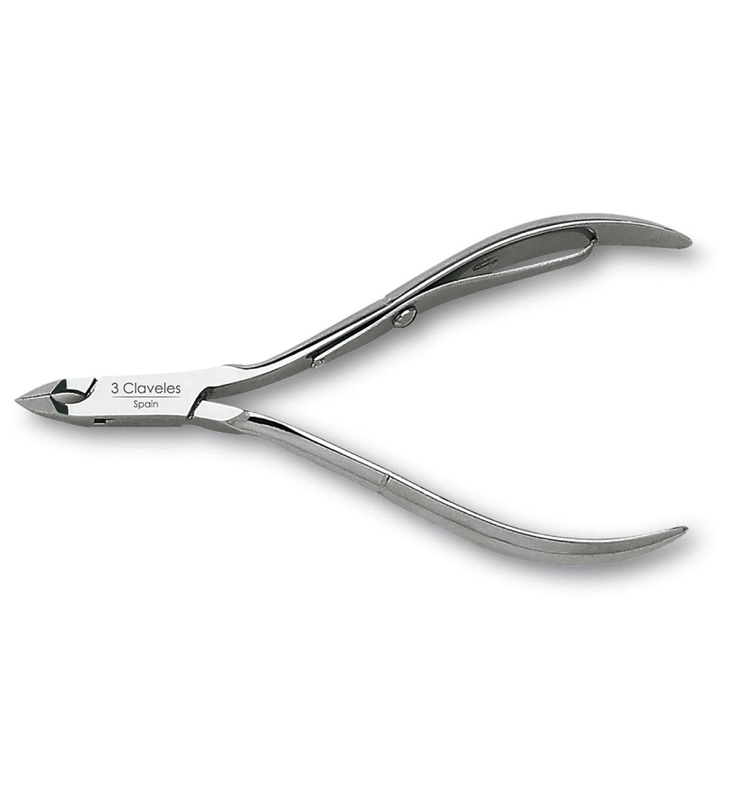 3 Claveles Cuticle Nippers 10 cm with Mouth Cut 7 mm Corte: 7 mm - Buy Online on SooperMarket.com