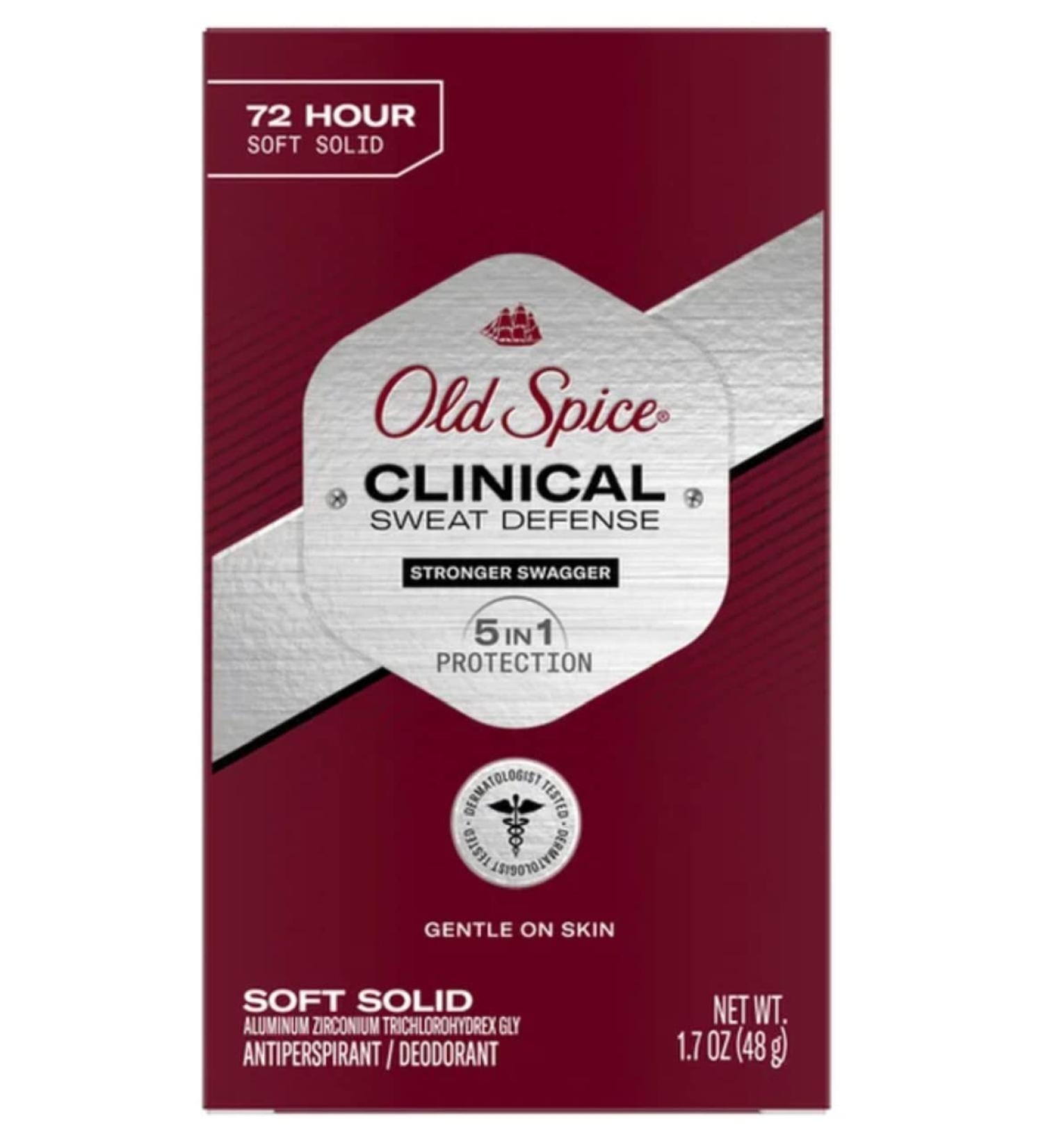 Old Spice Clinical Sweat Defense Anti-Perspirant Deodorant for Men - 72 Hour Stronger Swagger 1.7 oz | Buy Internationally - Buy Online on SooperMarket.com