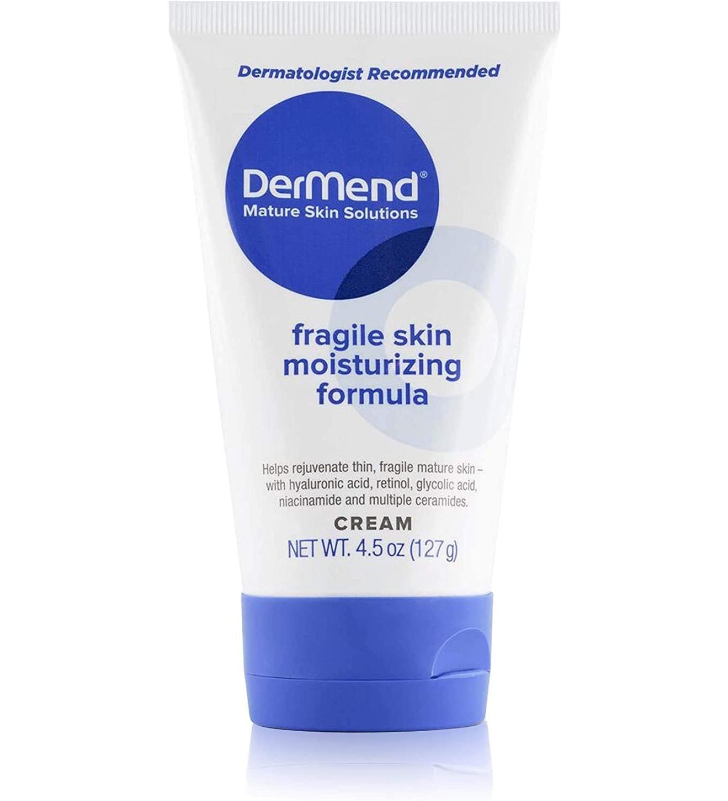 DerMend Fragile Skin Moisturizing Cream 4.5oz Tube - Pack of 2 | Hydrating Skin Treatment - Buy Online on SooperMarket.com