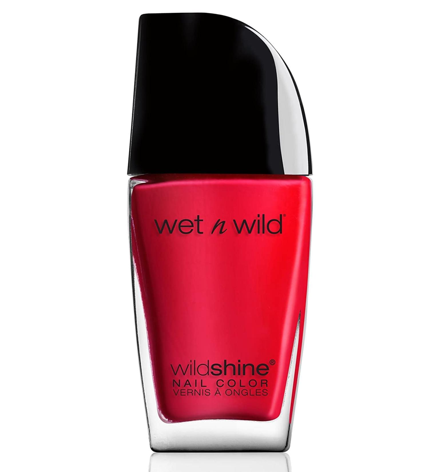 Wet 'n' Wild Wild Shine Nail Color - Red Red | No Formaldehyde, Toluene, Phthalates | Long-lasting & Quick-drying Formula | One Size - Buy Online on SooperMarket.com