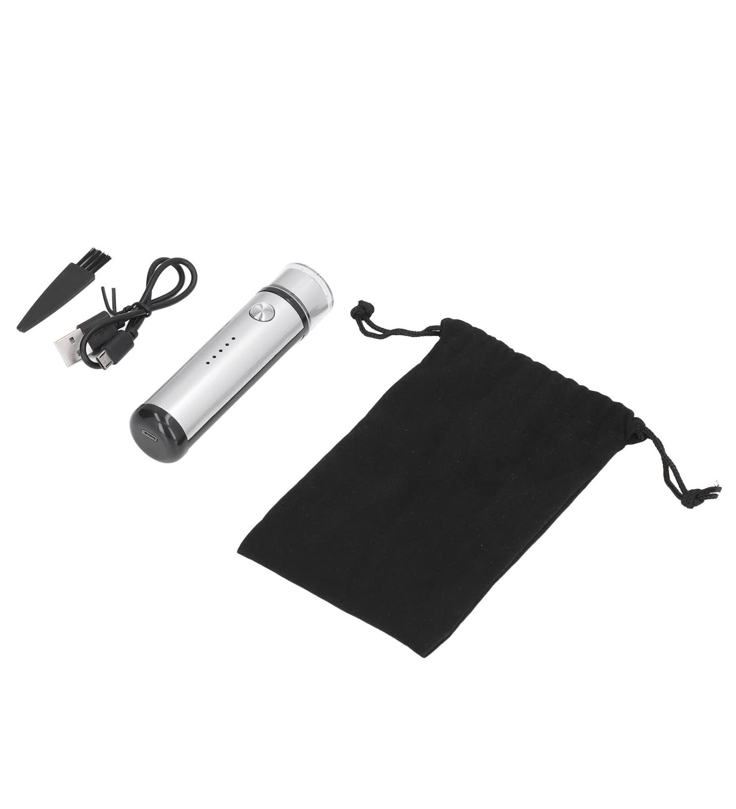 Mini USB Shaver Hypoallergenic Electric Shaver for Men (Silver) - Buy Online on SooperMarket.com