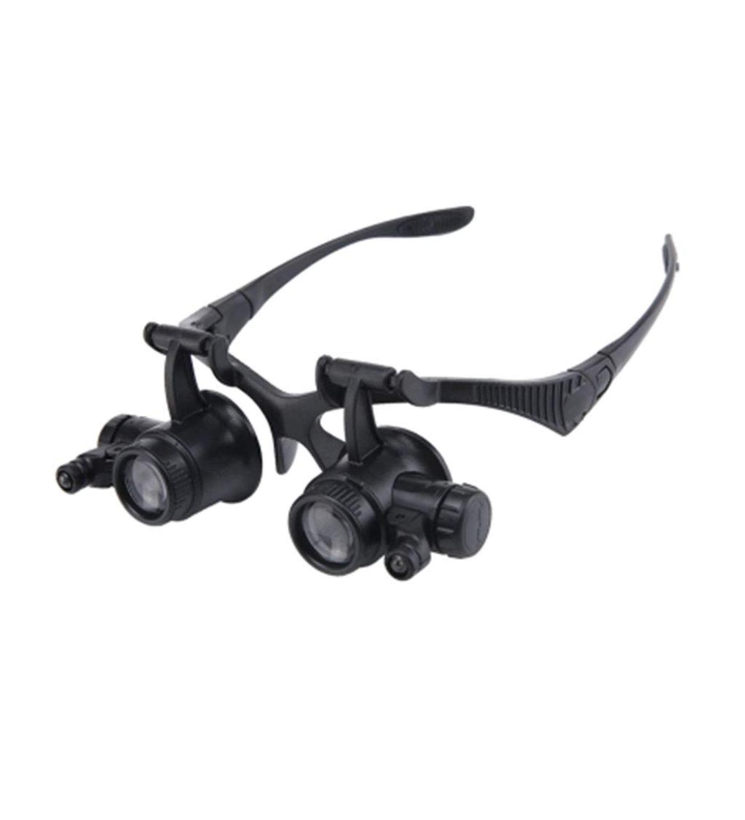 Head-Mounted Glasses-Type Magnifying Glass Portable Magnifying Glass High-Definition High-time Maintenance Watch Engraving Embroidery Reading 20 Times - Buy Online on SooperMarket.com