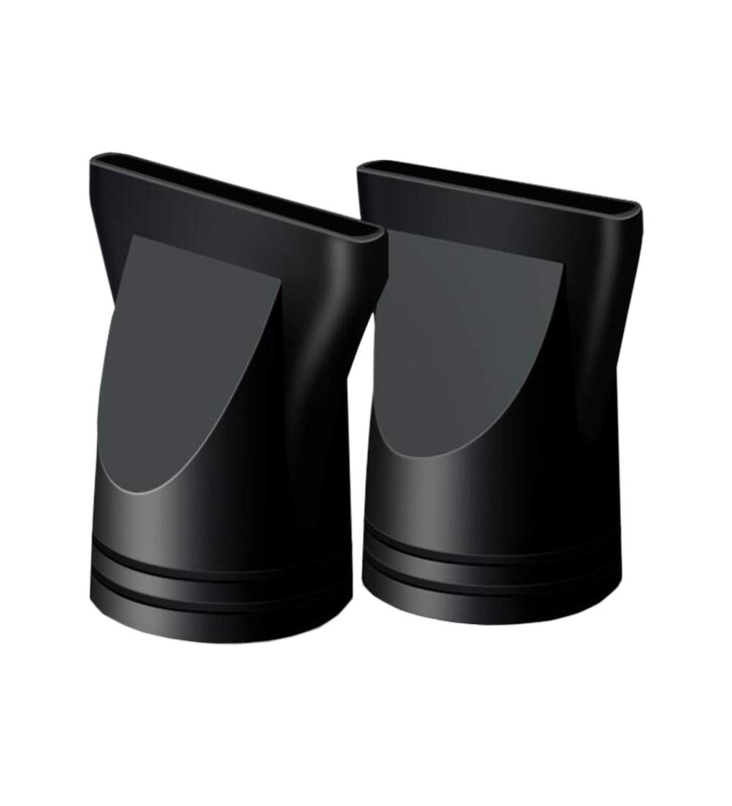 2 PCS/Set Professional Salon Hair Dryer Nozzle Replacement - Black Narrow Concentrator Blow Dryer Attachment - Fits Outer Dia 4.2-4.6cm - Buy Online on SooperMarket.com