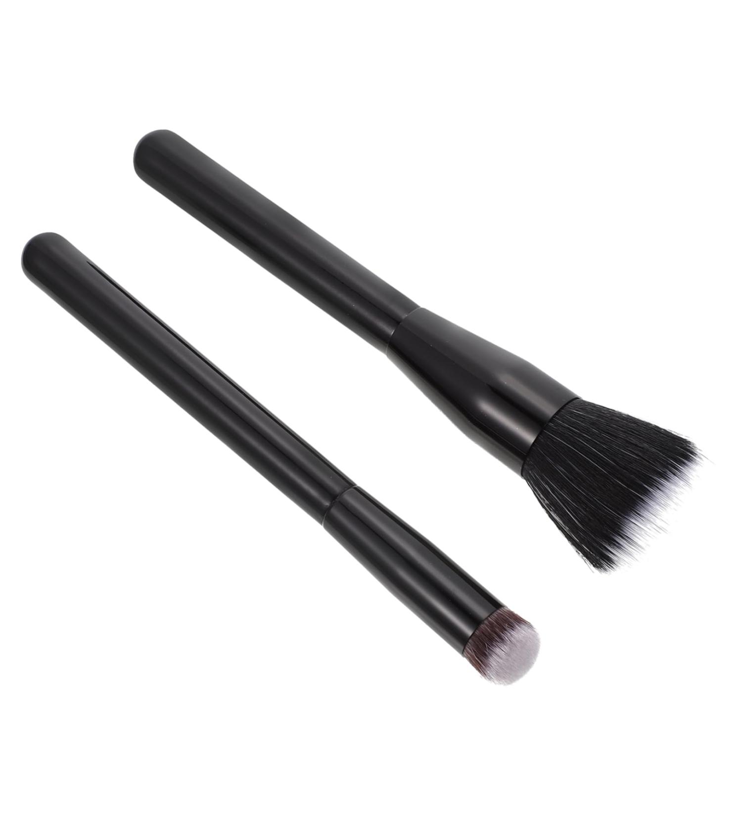 Healeved 2 Pcs Highlight Brush Makeup Brush Creme Blush Double-fiber Makeup Brush Artificial Fiber - Buy Online on SooperMarket.com