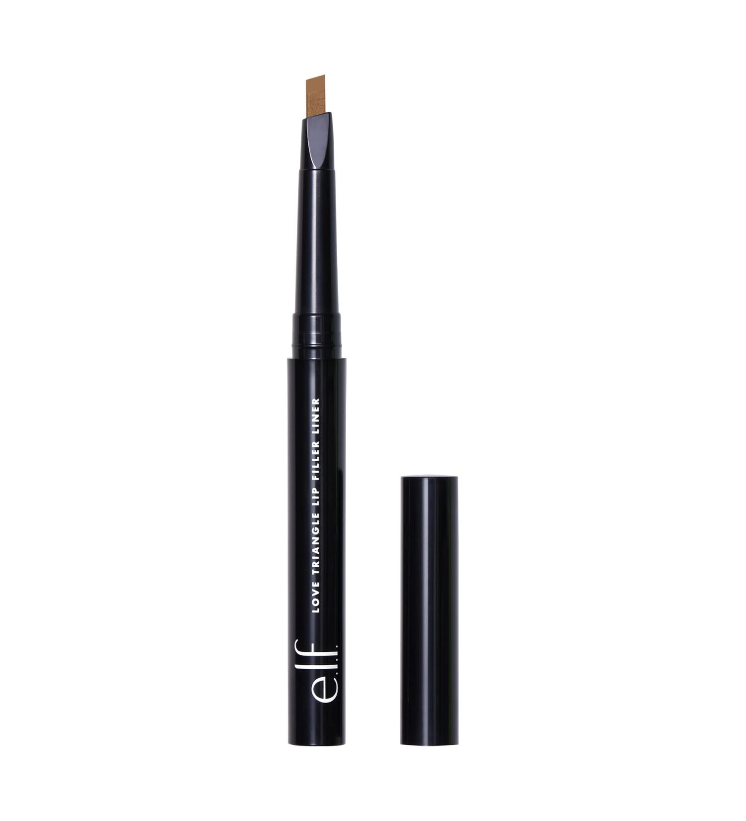 e.l.f. Love Triangle Lip Filler Liner - 2-in-1 Sculpting & Filling Pencil, Long-Lasting Deep Brown Color - Buy Online on SooperMarket.com