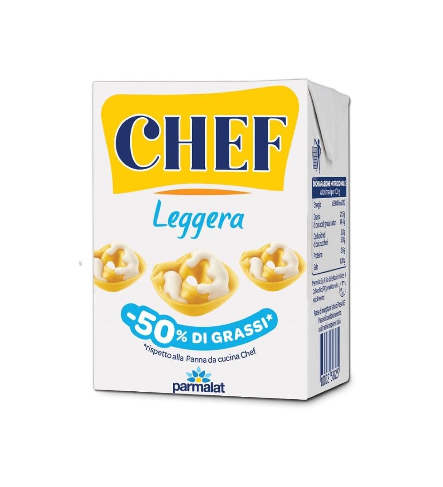 Parmalat Chef Cooking Cream Light 200ml - Buy Online on SooperMarket.com