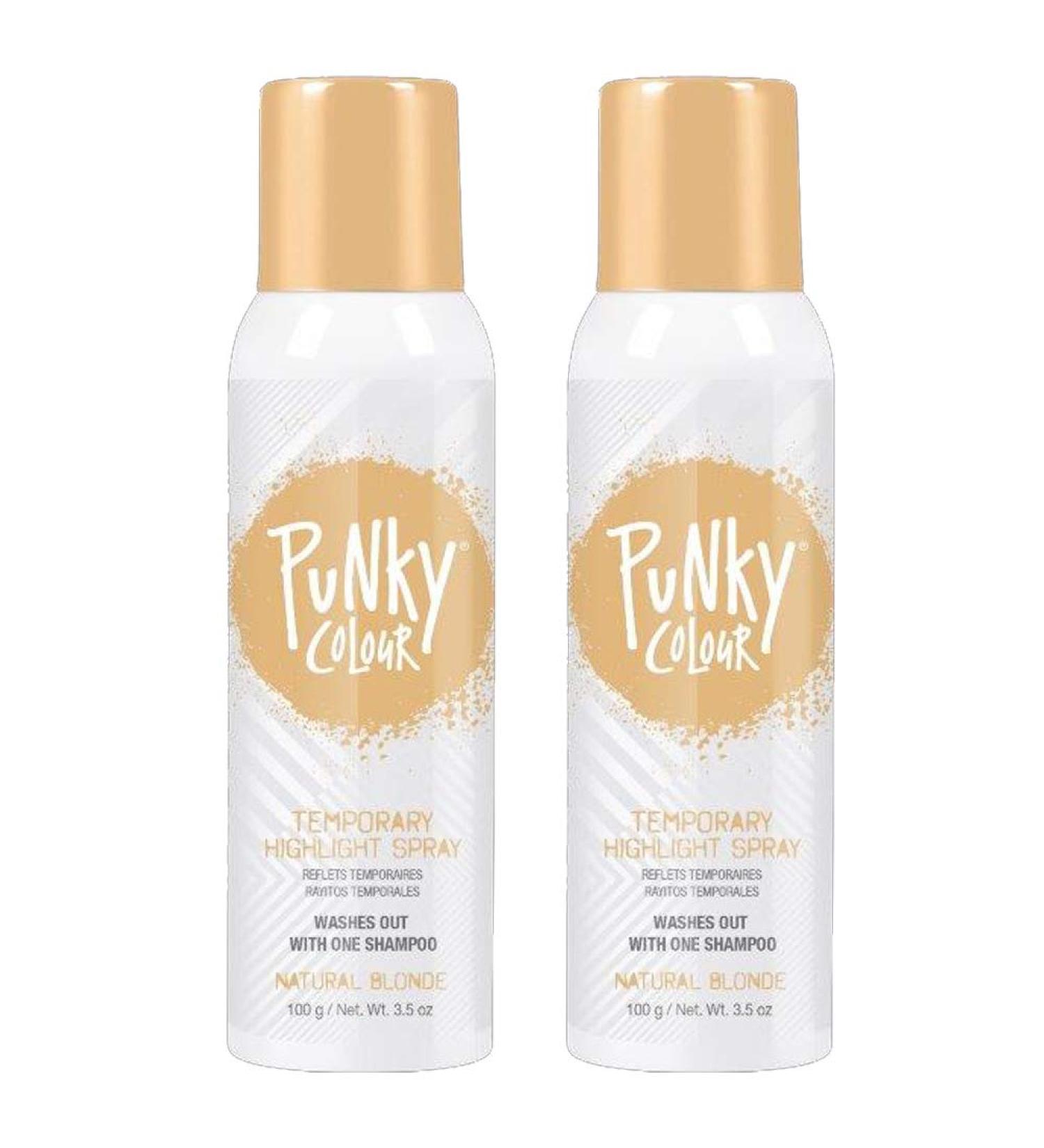 Punky Temporary Hair Highlight Spray Natural Blonde 3.5 oz x 2 Pack 3.5 Ounce (Pack of 2) Natural Blonde - Buy Online on SooperMarket.com