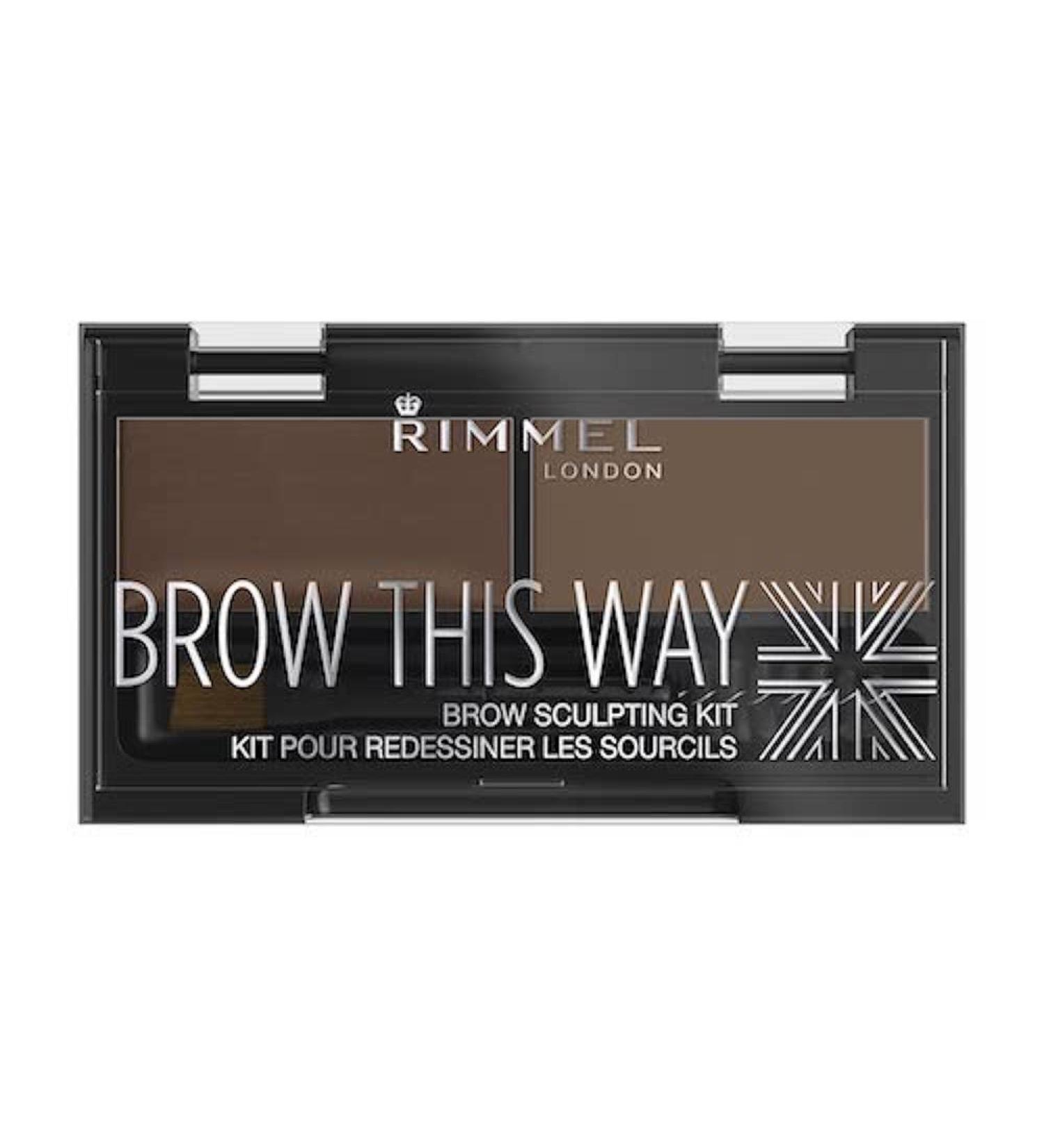 Rimmel London Brow This Way Sculpting Kit 002 Medium Brown - Perfect Brow Shaping Tool - Buy Online on SooperMarket.com
