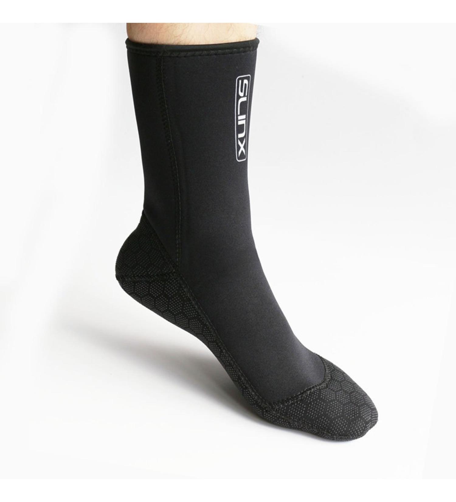 Neoprene Water Fin Sock 3MM | Thermal Beach Sock for Men and Women | Anti-Slip Flexible Design for Diving, Snorkeling, Surfing, and More | Black - Medium - Buy Online on SooperMarket.com