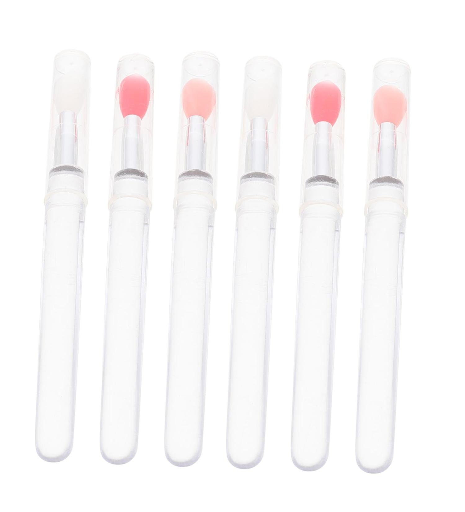 6pcs Silicone Lip Brushes Set - Perfect for Lipsticks & Lip Gloss | Professional Makeup Tools - Buy Online on SooperMarket.com