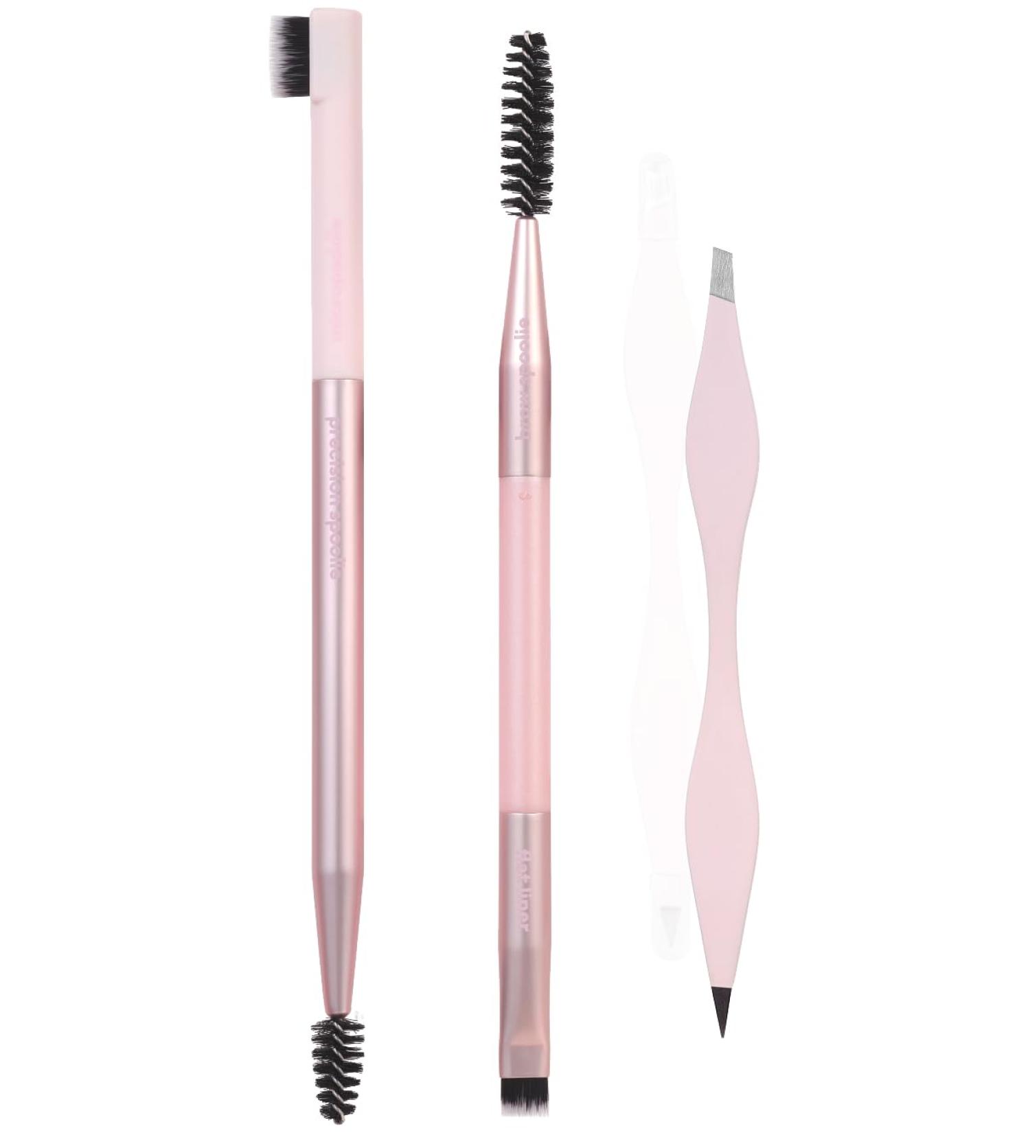Real Techniques Brow Shaping Set - Spoolie, Brow Brushes & Tweezers - 3 Piece Set for Styling & Shaping Eyebrows - Buy Online on SooperMarket.com