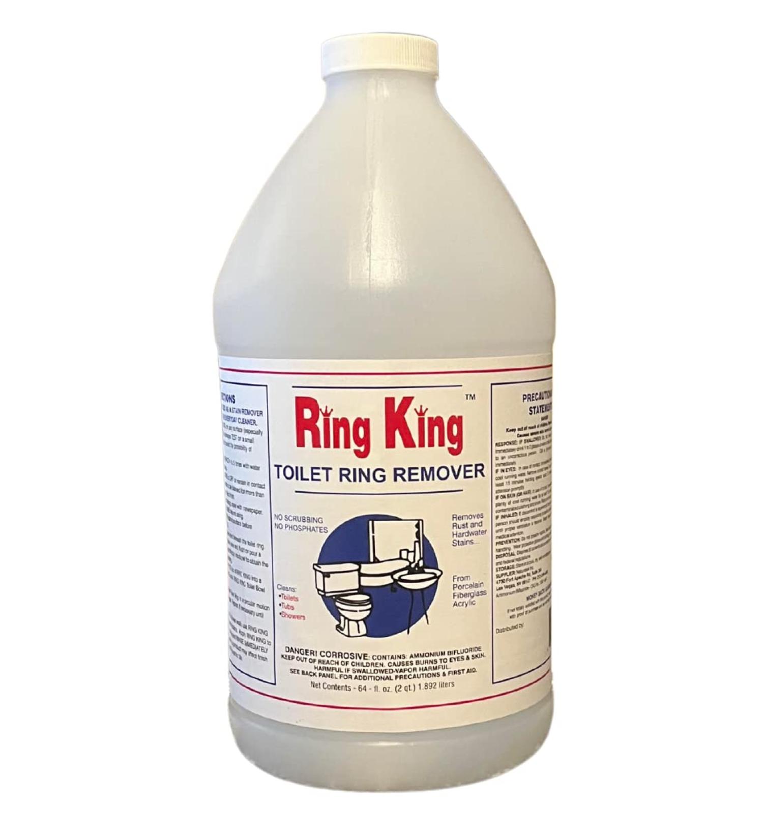 Ring King Toilet Ring Remover Cleaner - Fast Acting Multi-Surface Stain Remover (64OZRK) - Buy Online on SooperMarket.com
