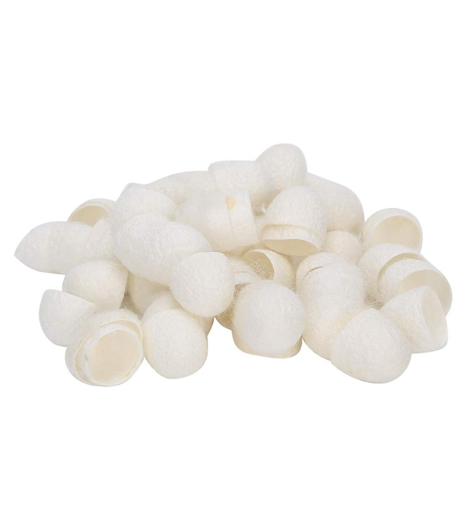 60pcs Exfoliating Silkworm Balls for Face Care | Silk Blackhead Removal & Skin Scrub - Buy Online on SooperMarket.com