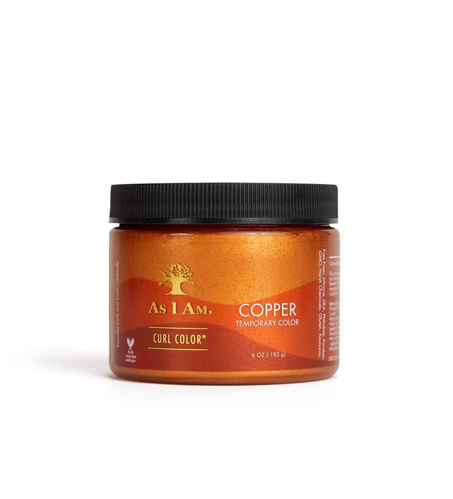 As I Am Curl Color Copper 6oz Gel - Temporary Medium Hold - Vegan & Cruelty Free - Buy Online on SooperMarket.com