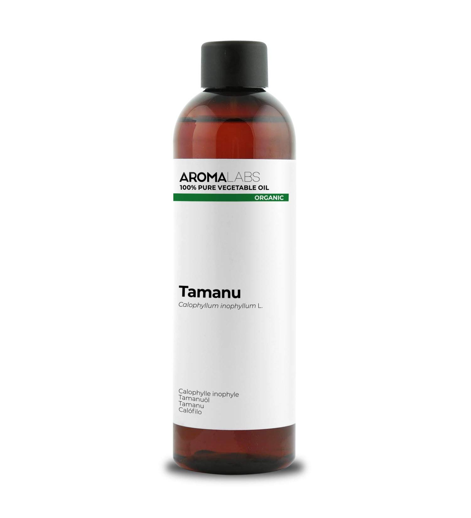 AROMA LABS Organic Tamanu Oil 250mL - 100% Pure Cold Pressed, Cosmos Certified - French Brand - Buy Online on SooperMarket.com