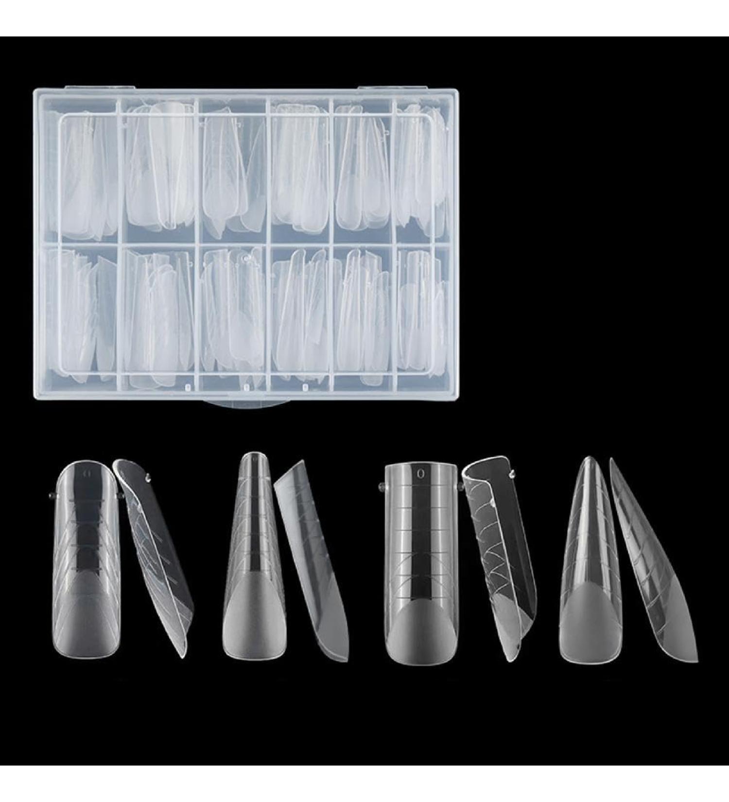 Duals Forms Acrylic Nail System UV Gel Nail Mold Full Cover Fasle Nail Tips Nail Form French Extension Tips Stickers Duals Forms Nail Mold For Uv Gel For Toes Multi-Color - Buy Online on SooperMarket.com