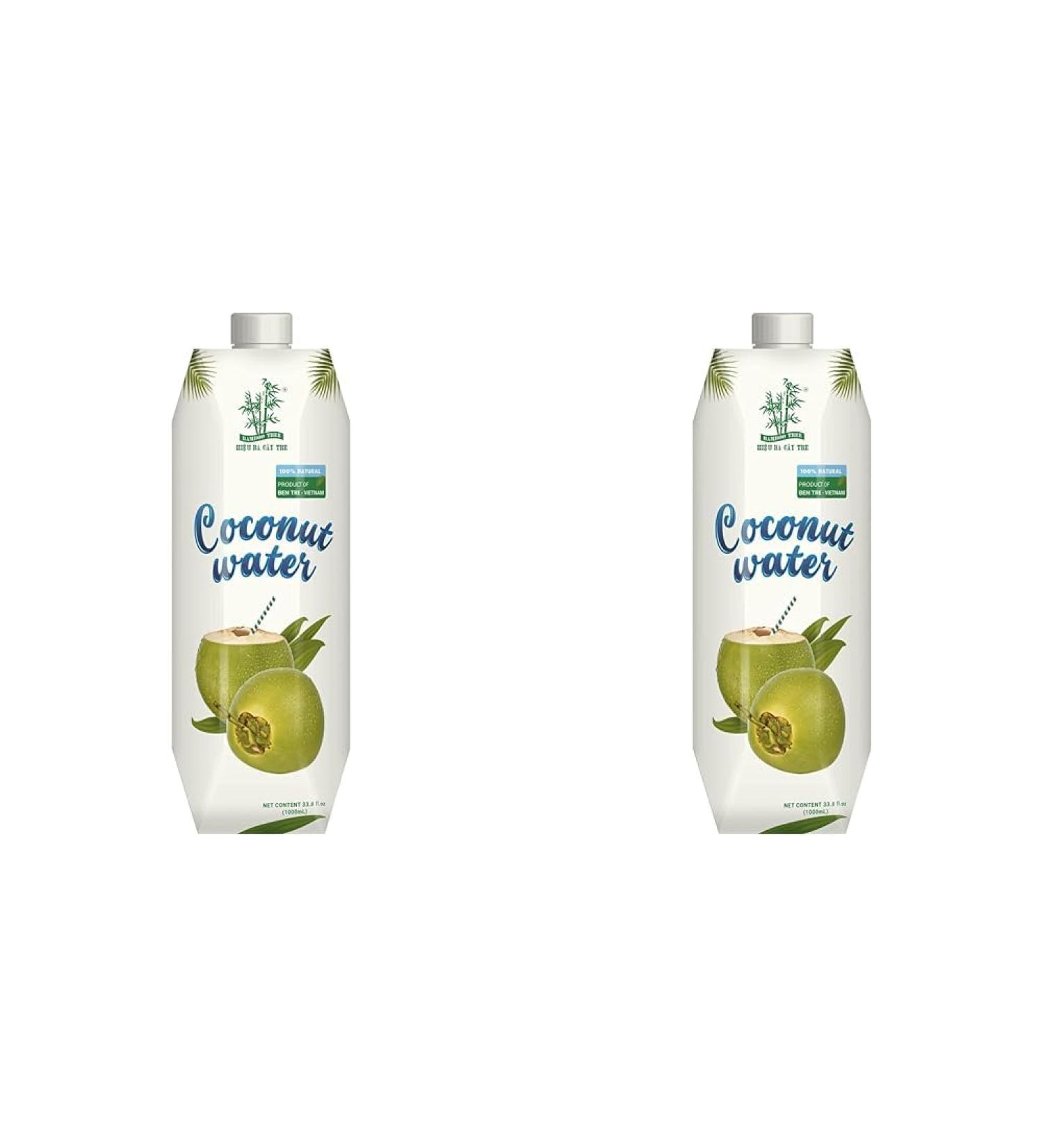 Buy BAMBOO TREE Coconut Water - 1L (Pack of 2) - Refreshing Healthy & Organic - International Shipping Available - Buy Online on SooperMarket.com