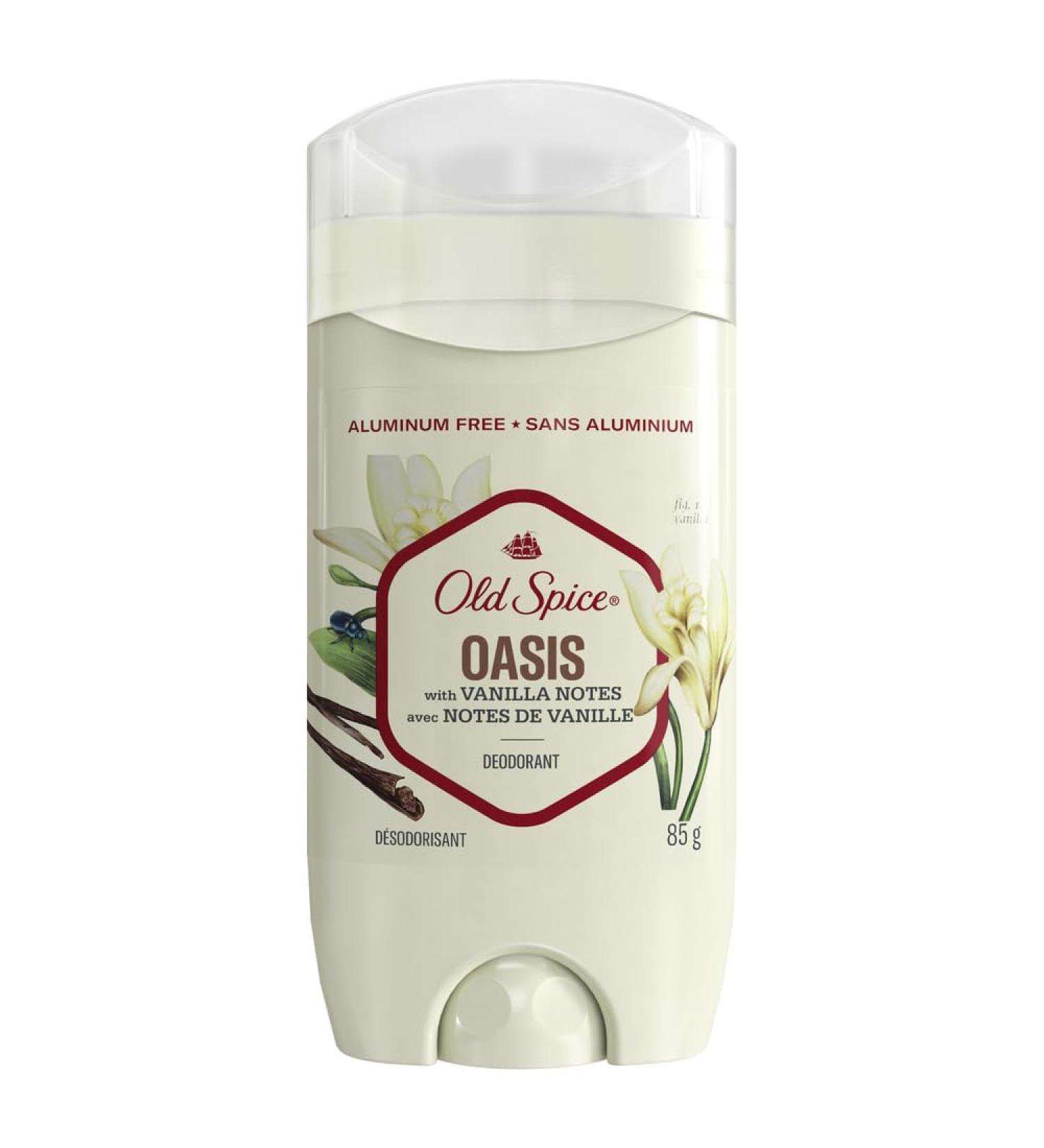 Old Spice Men's Deodorant Aluminum-Free Oasis with Vanilla Notes 85g Oasis with Vanilla 1 count (Pack of 1) - Buy Online on SooperMarket.com